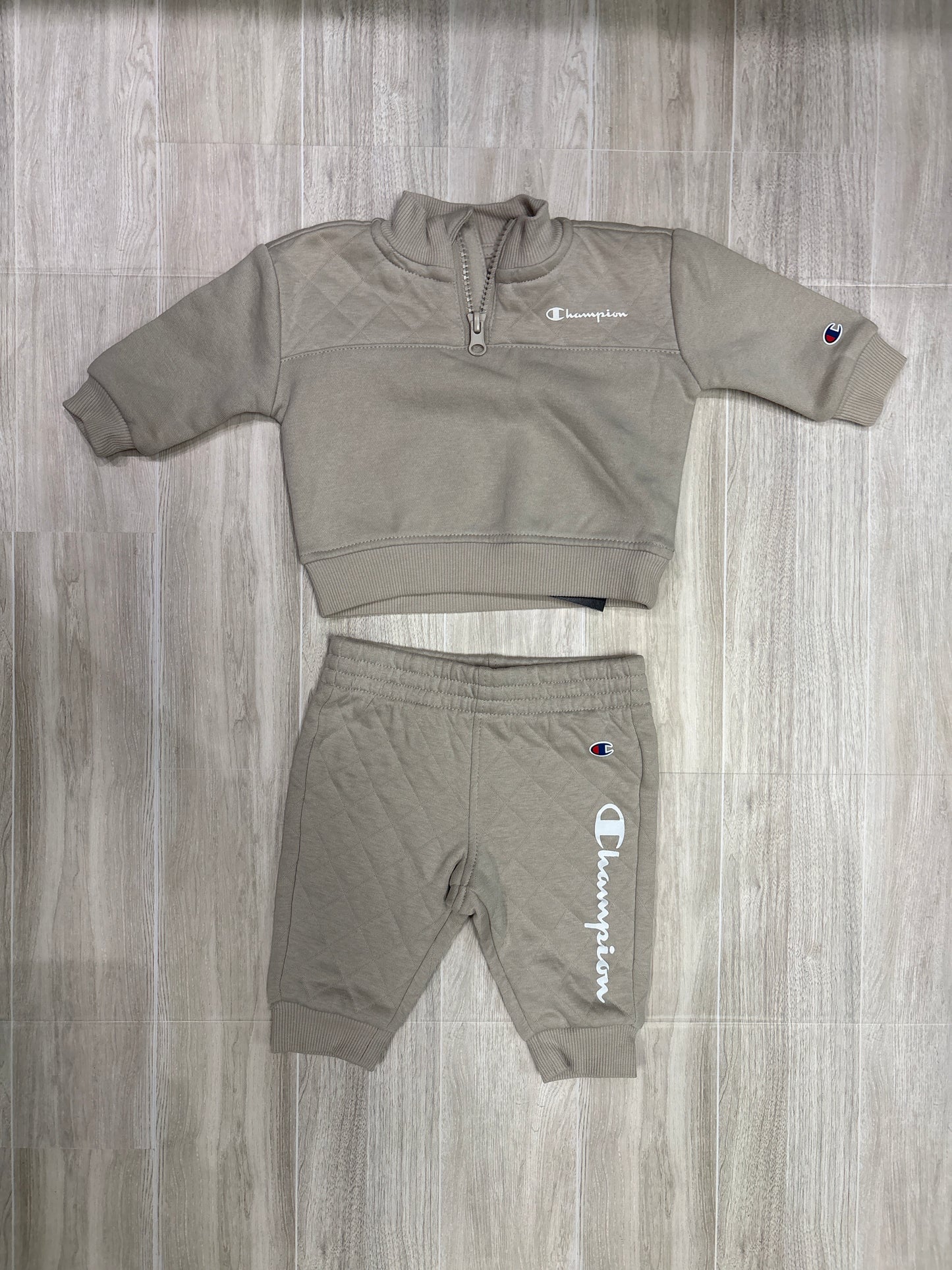 3m Tan Champion Half Zip Sweater + Sweats