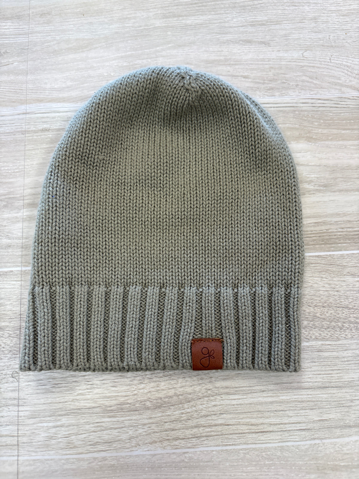 Goumi Infant Olive Knit Beanie