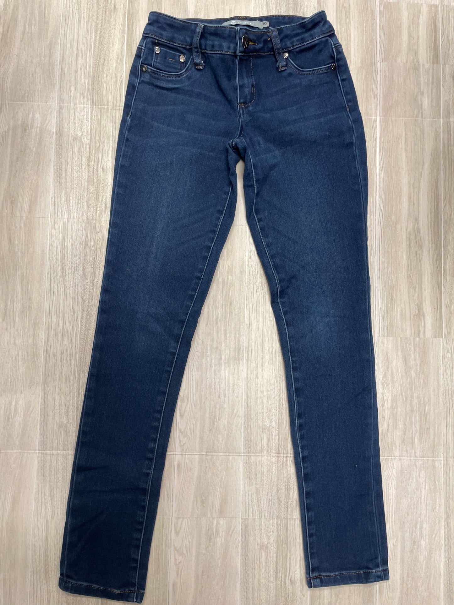 10 Tractr Dark Wash Skinny Denim