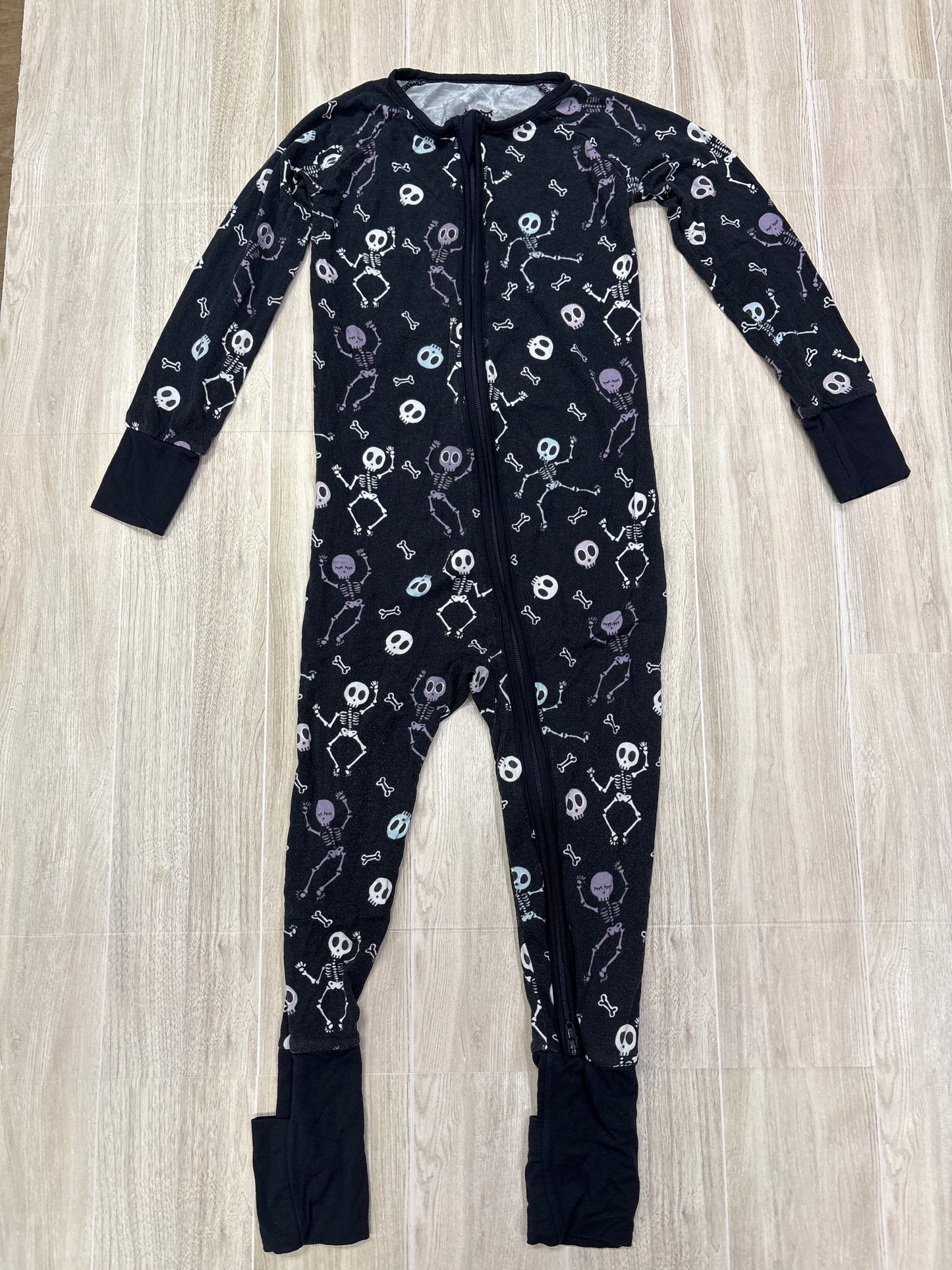 18-24m Little Sleepies Skeleton Bones Zip Up Romper