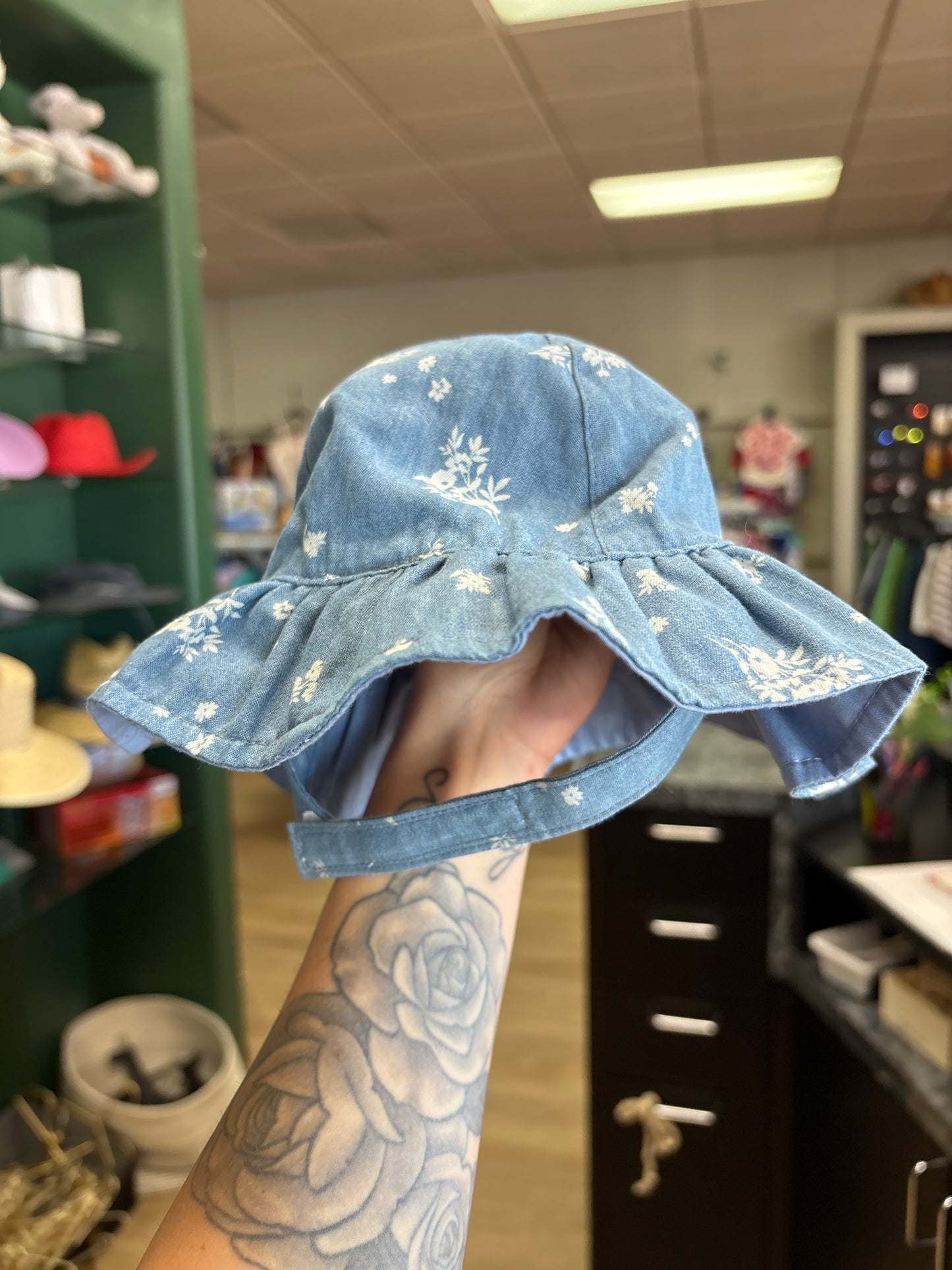 0-3m OshKosh Floral Bucket Hat
