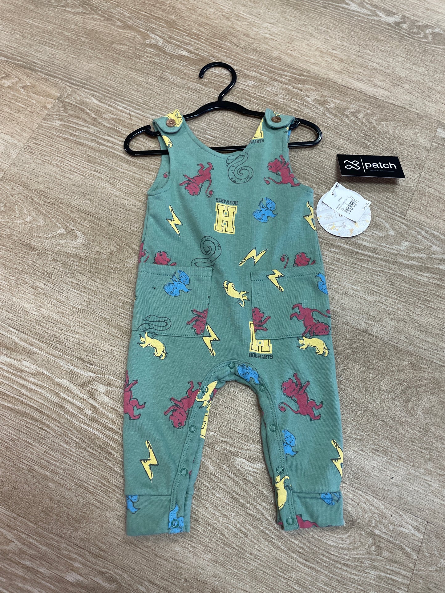 NWT 3-6m Hogwartz Mint Overall