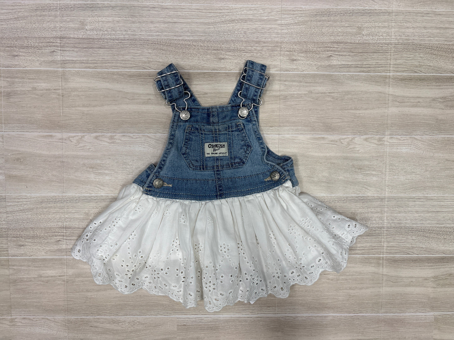 3m Oshkosh Eyelet Detail Skirted Overalls