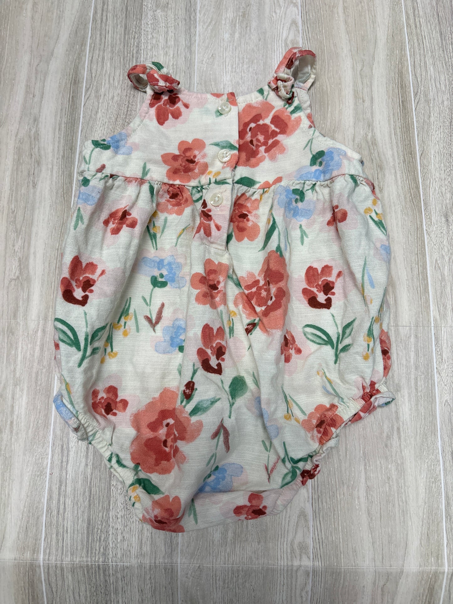 9m Cream Floral Romper