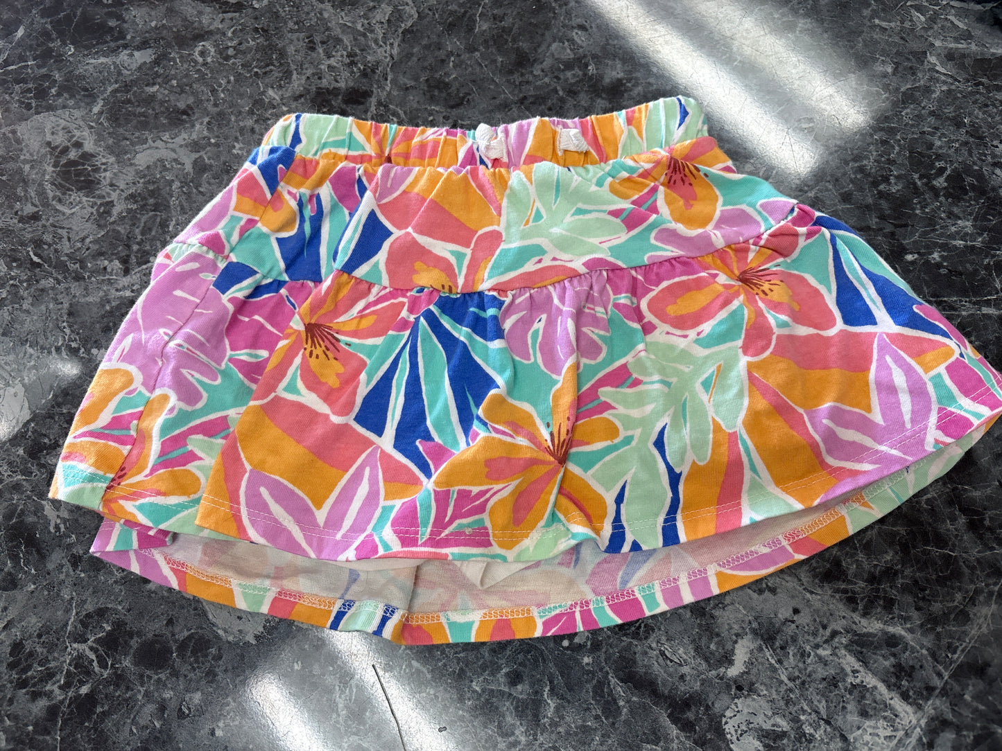 3T Multi Flower Skort