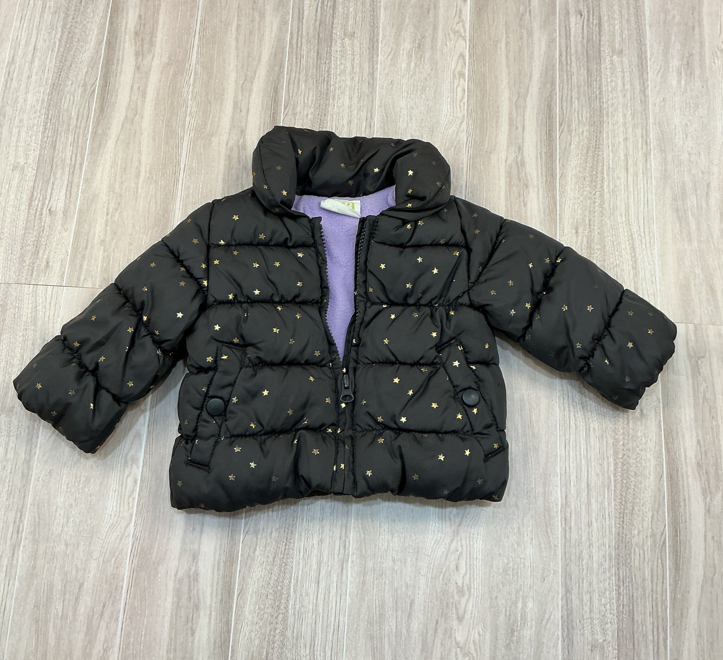 6-12m Gold Star Puffer Jacket