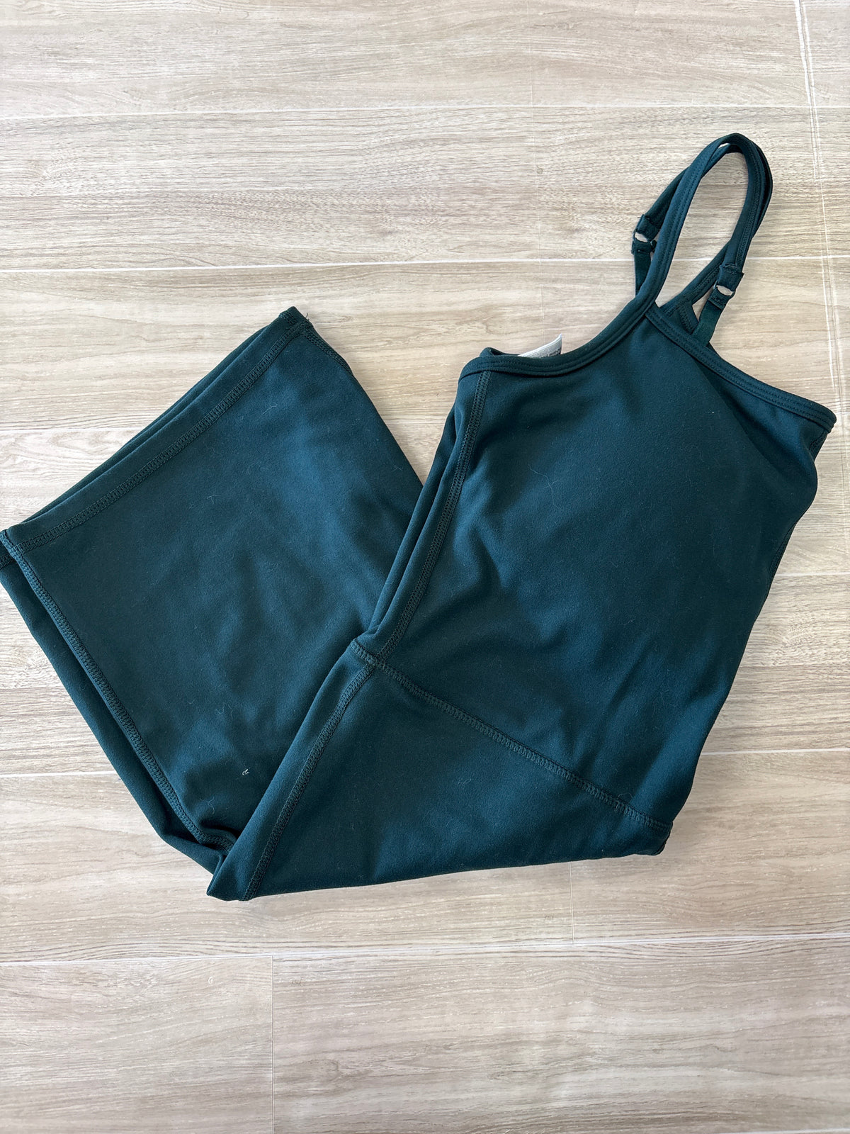 Womens Medium Emerald Athletic Tank Romper - Blemish