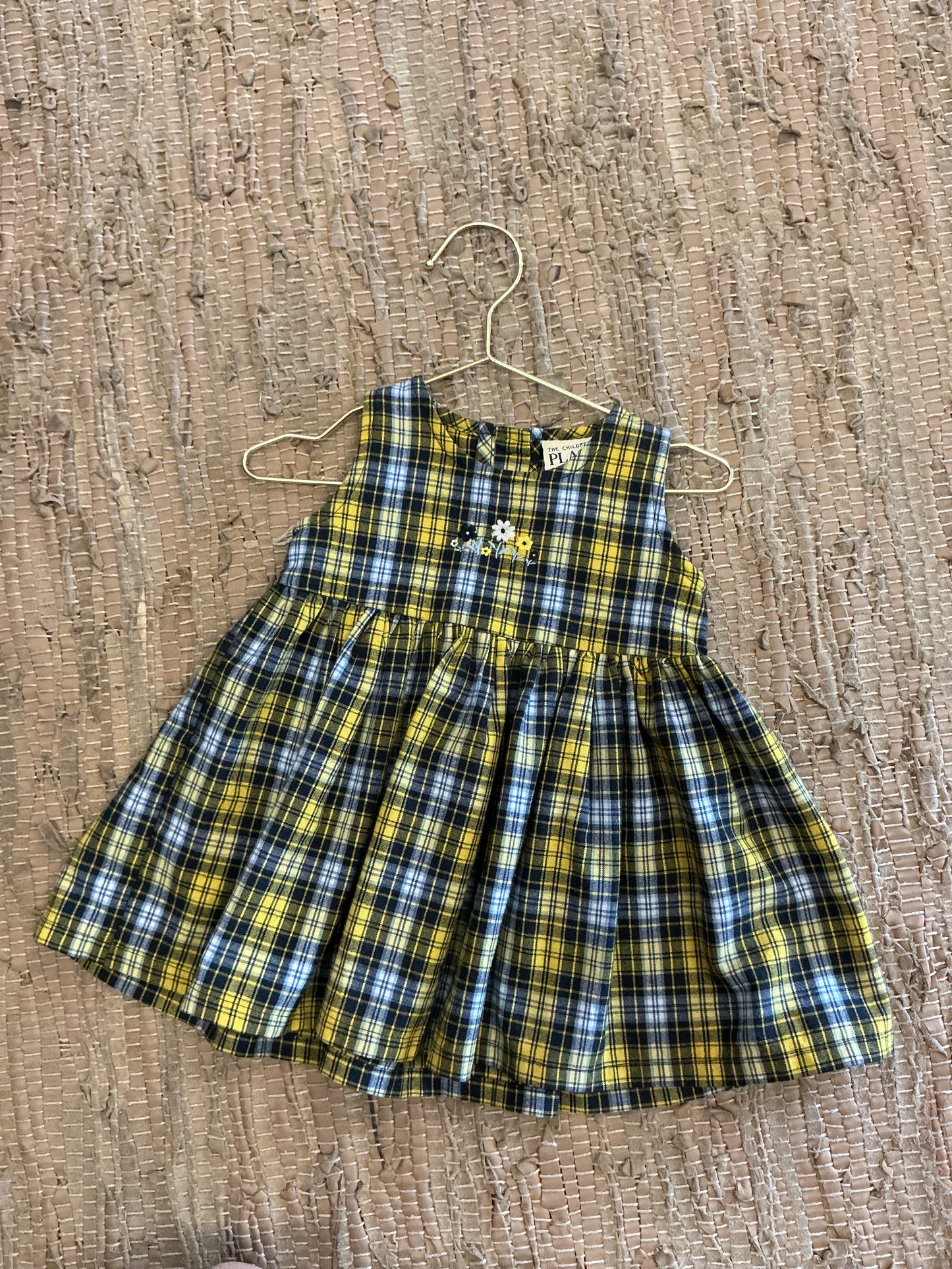 12m-vintage-the-childrens-place-flower-plaid-dress