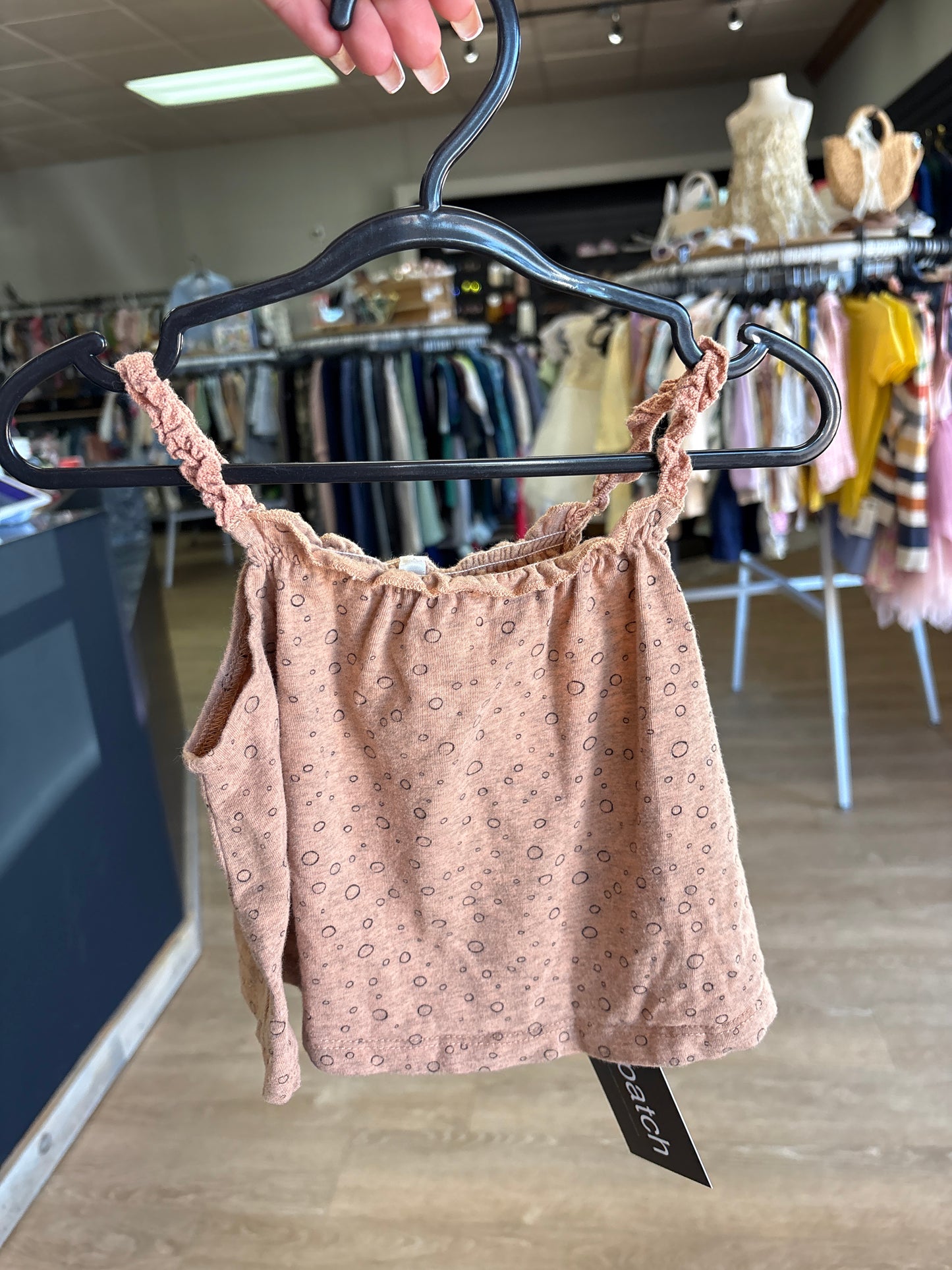 3-6m Rylee + Cru Brown Circle Tank