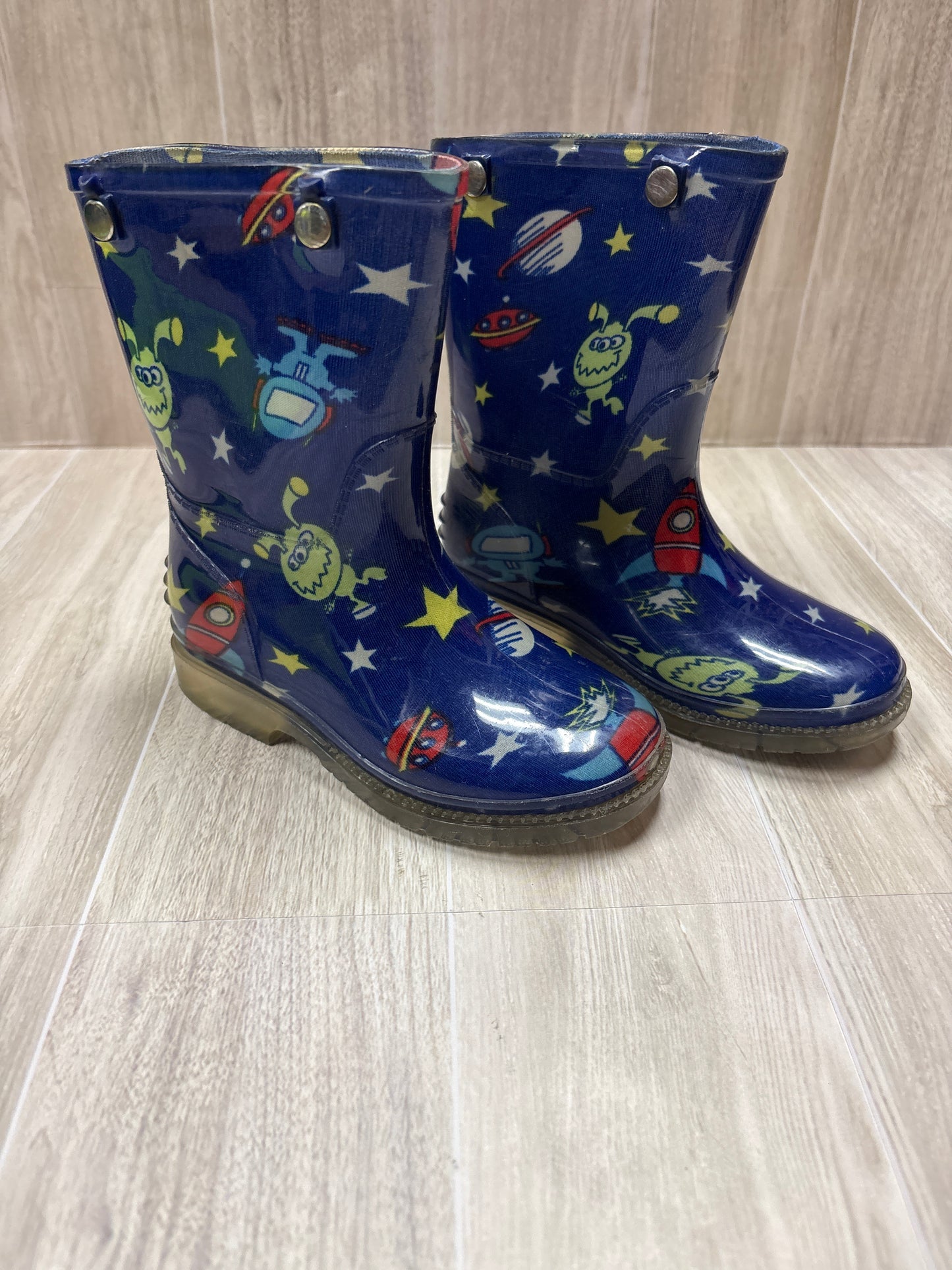 9c Blue Outerspace Rain Boots