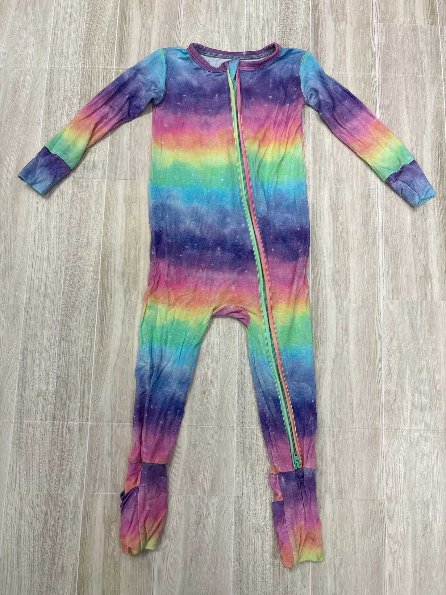 12-18m Birdie Bean Rainbow Ombre Zip Up Romper