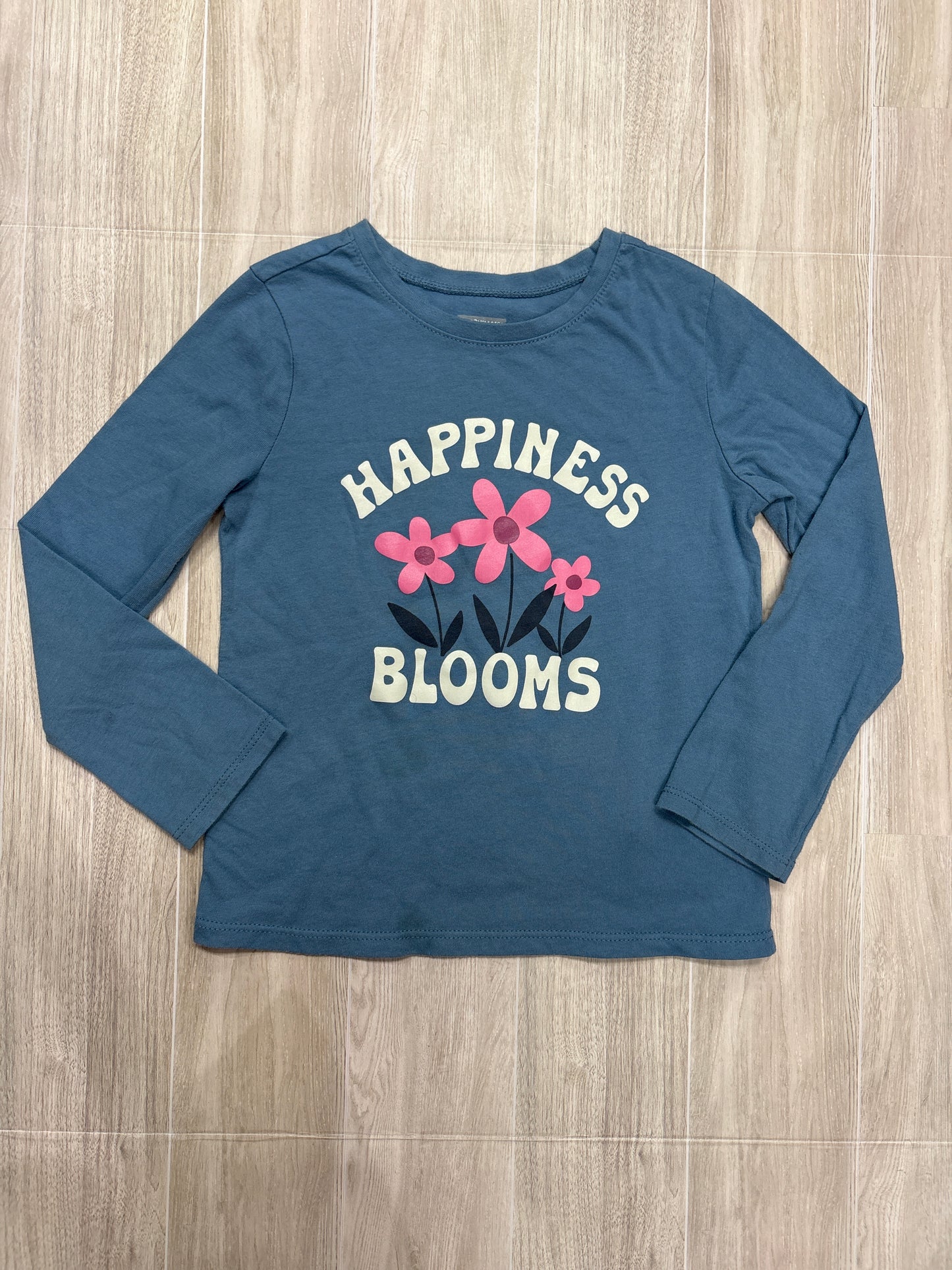 4T Happiness Blooms Blue Long Sleeve