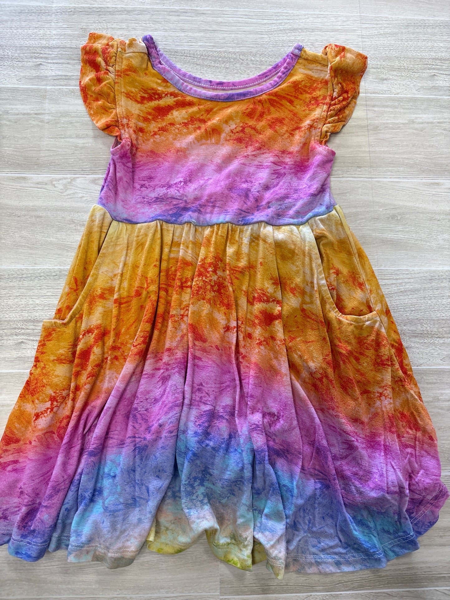 2T Musethreads Sunset Tye Dyed Dress