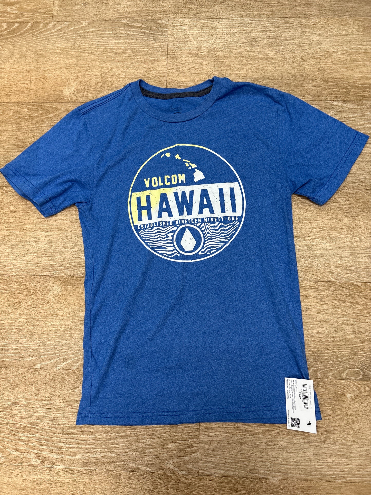 14/16 Volcom Blue Hawaii 1991 Graphic