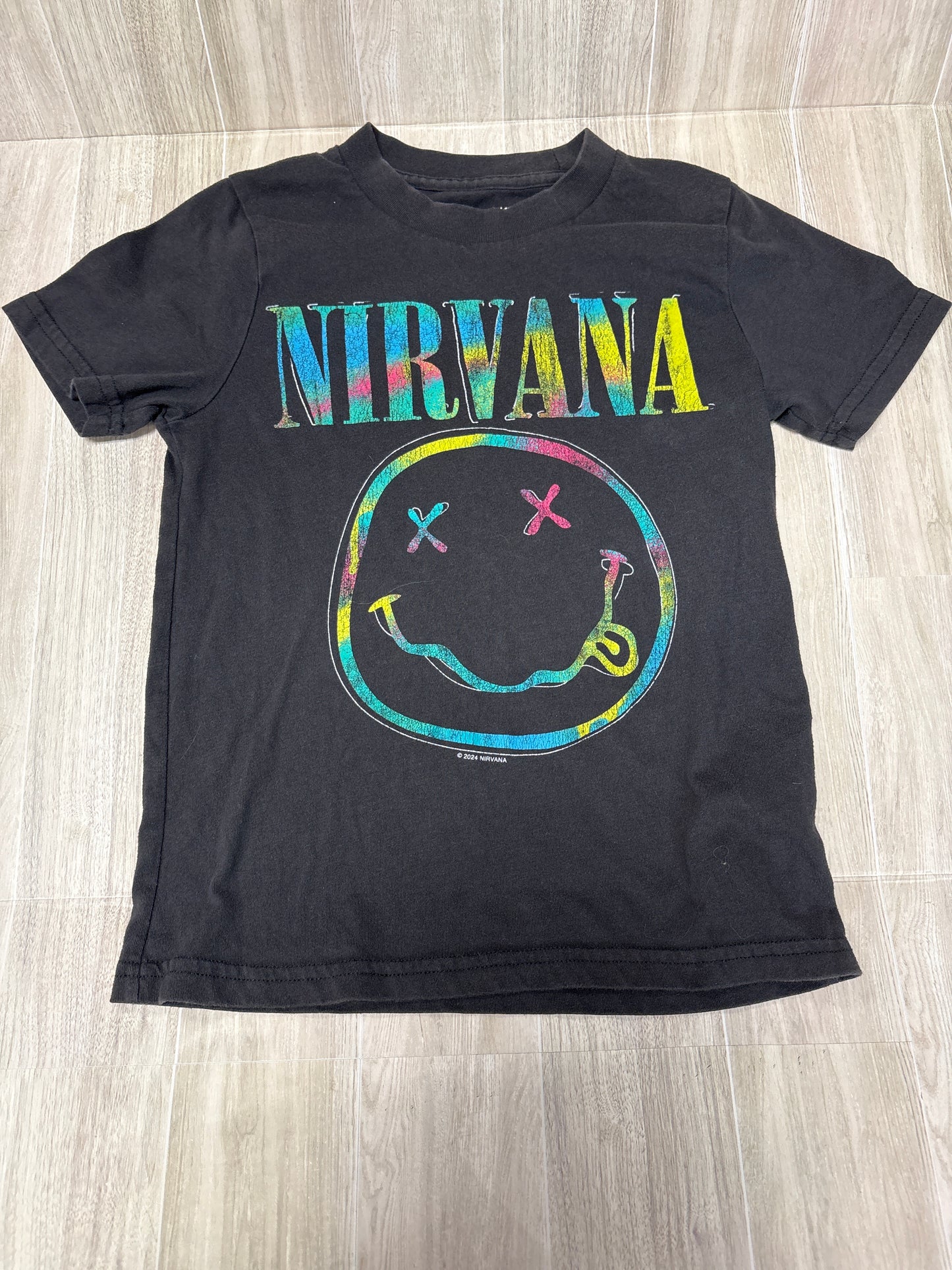 9/10 Abercrombie Kids Black Nirvana Graphic Tee