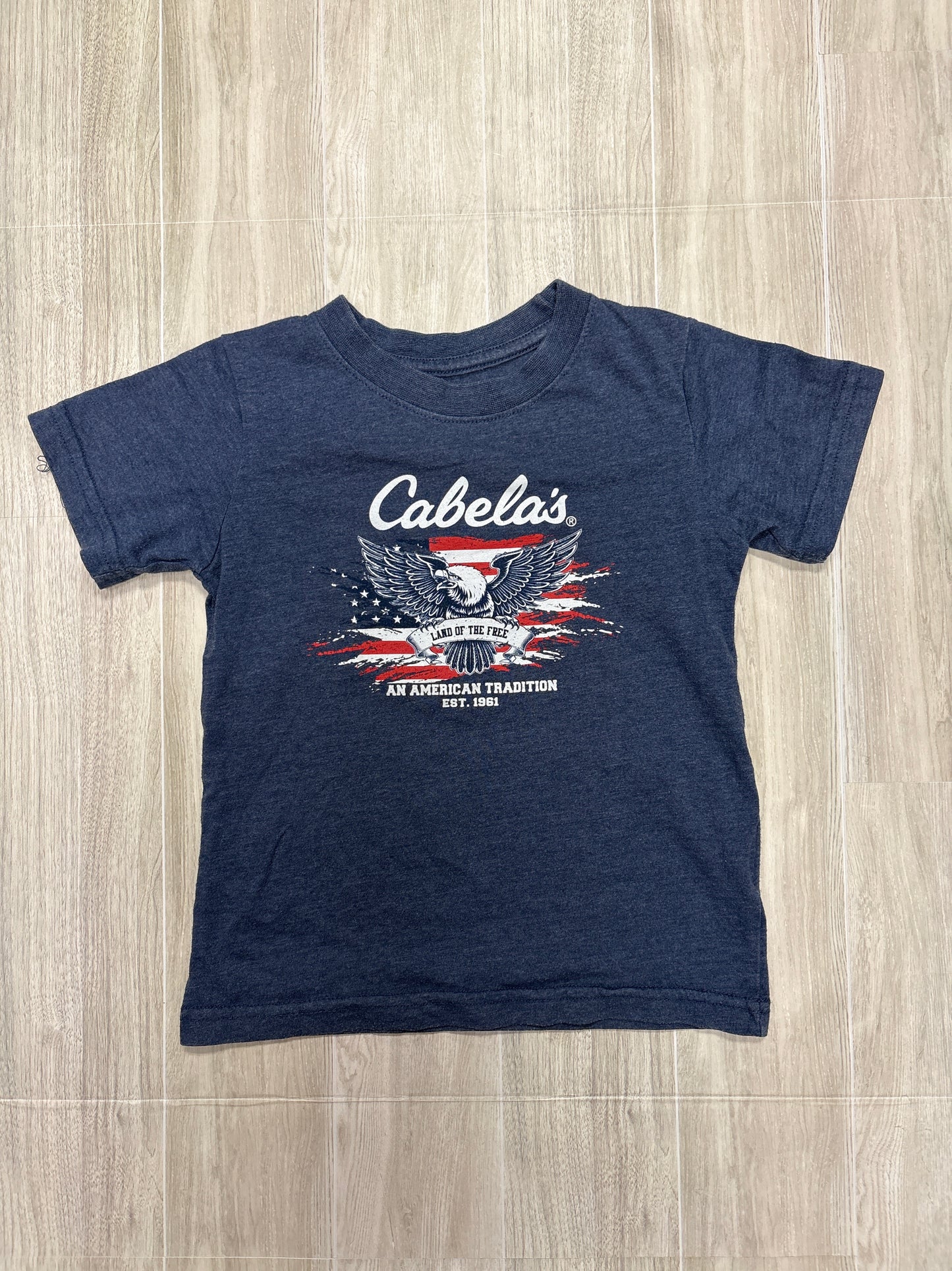 3T Cabelas Light Navy Graphic Tee
