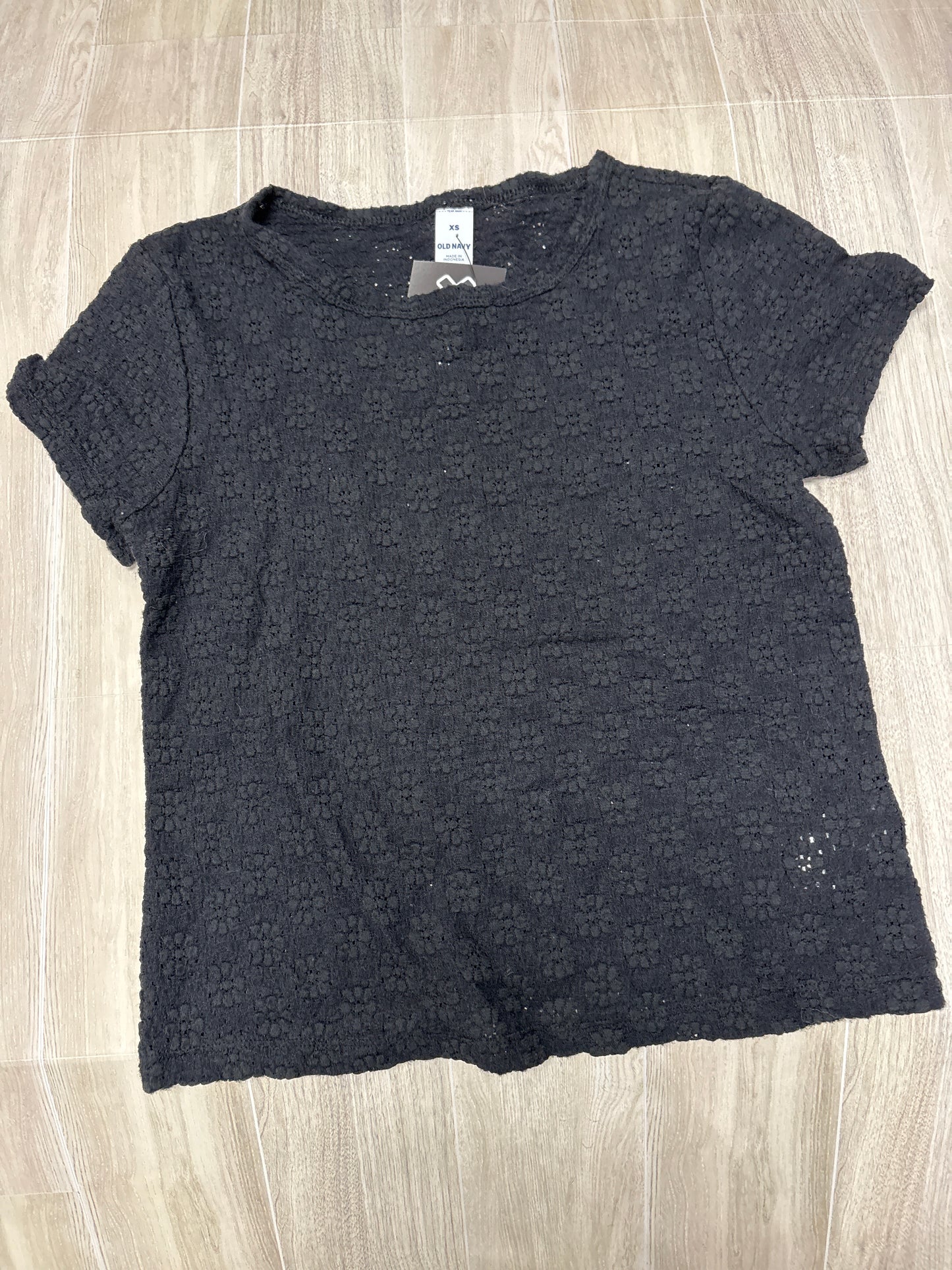 Womens XS Sheer Floral Tee