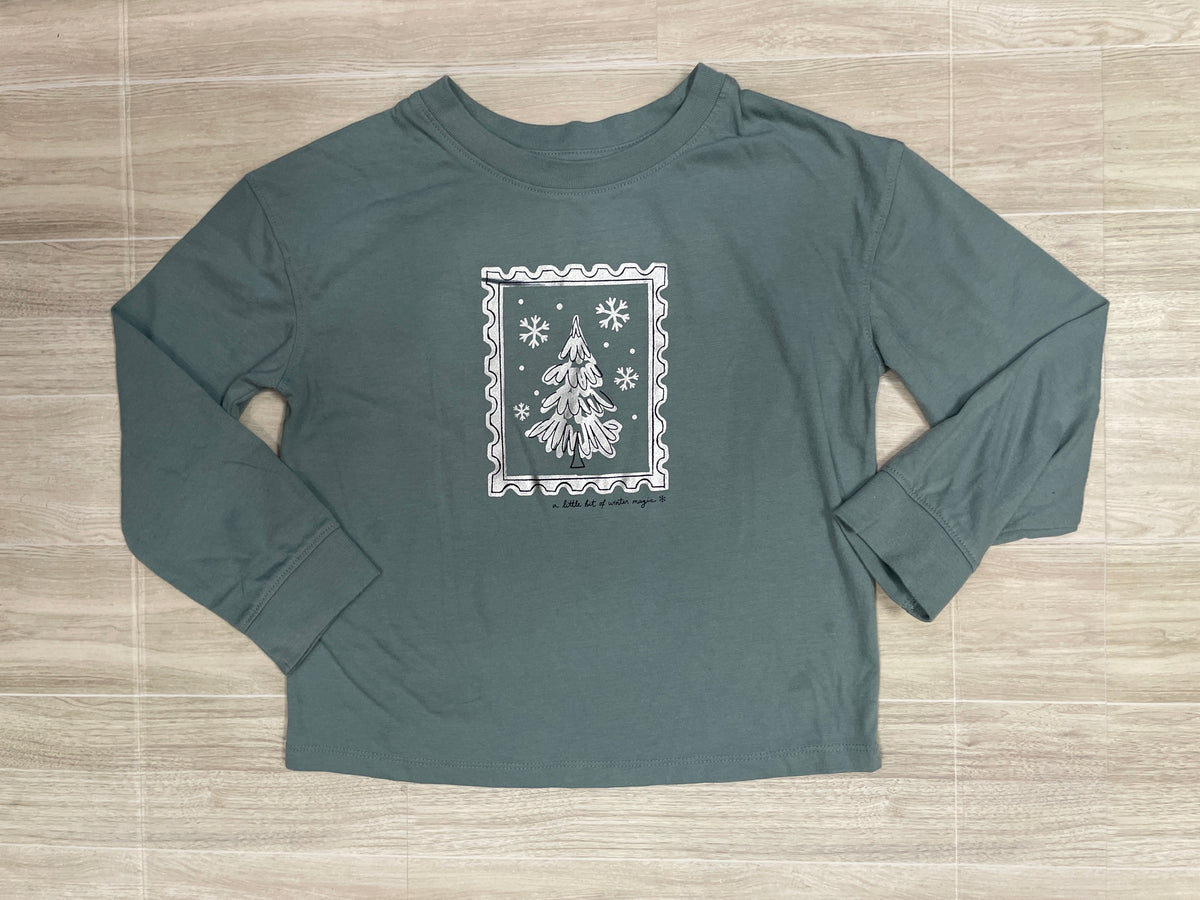 5T Blue Winter Magic Graphic Long Sleeve