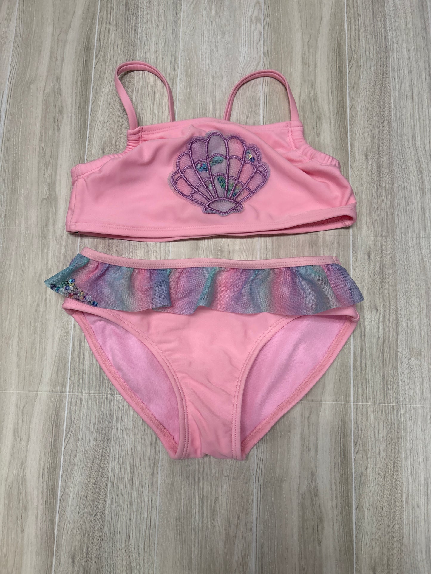 7/8 Light Pink Seashell 2 Piece Swimsuit
