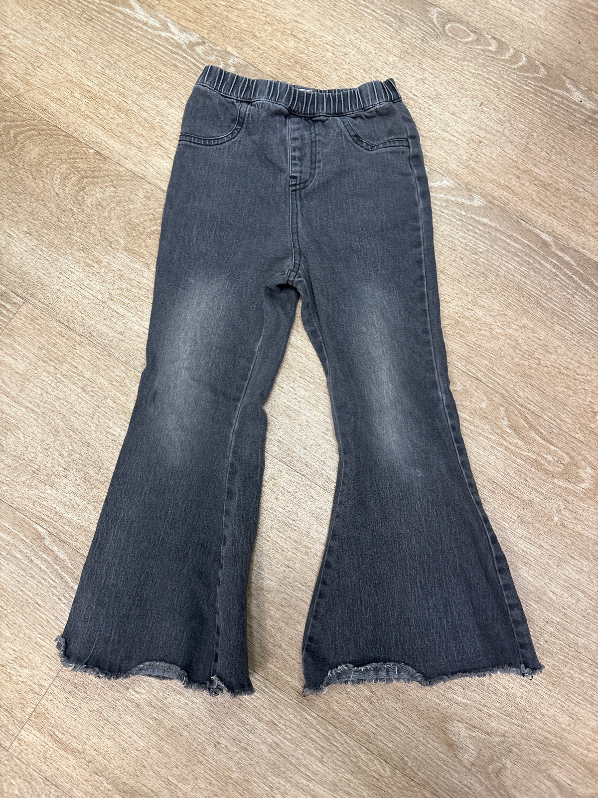 5T Black Baileys Blossoms Flare Denim