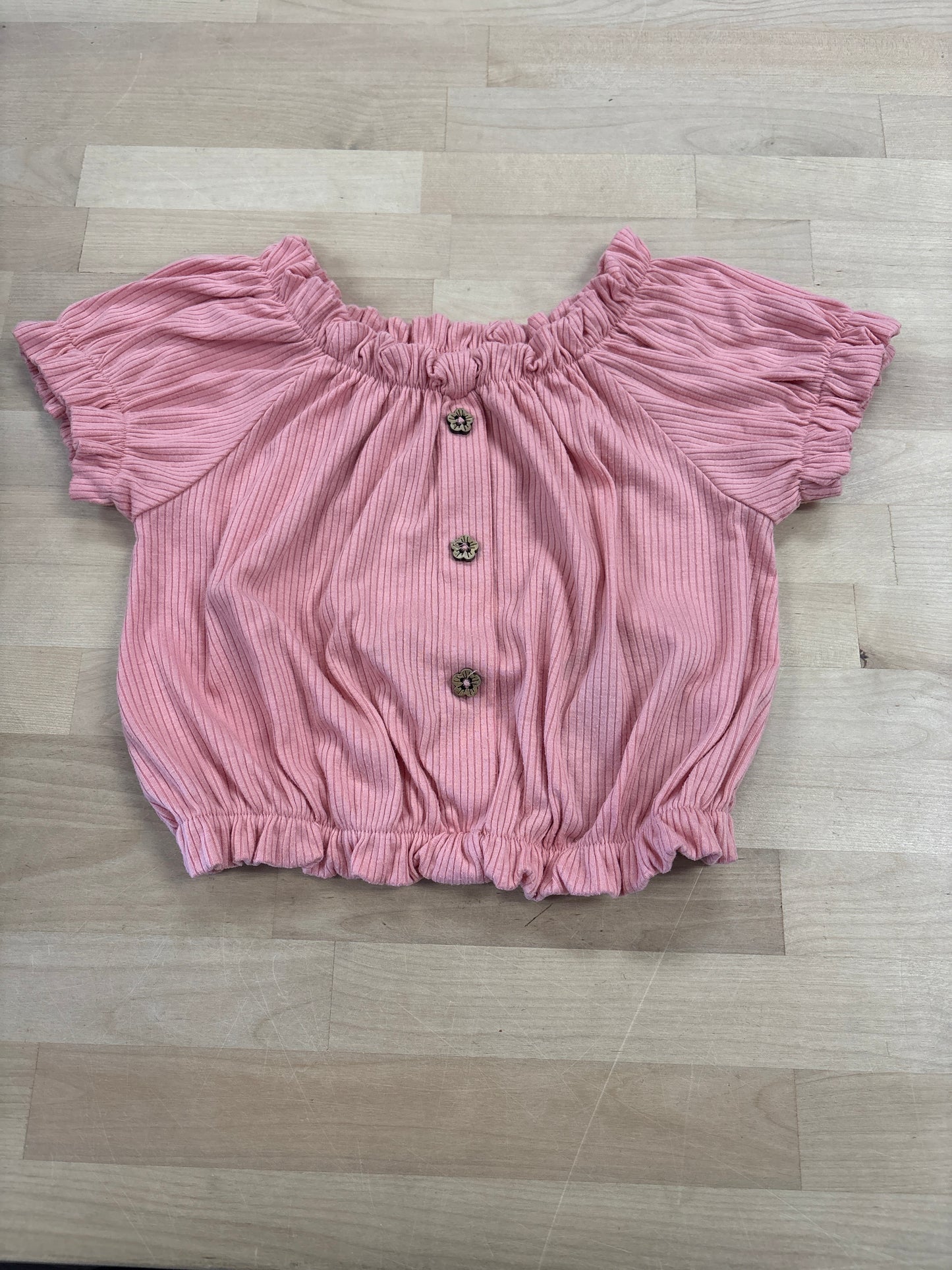 Size 7 Mayoral Salmon Button Top