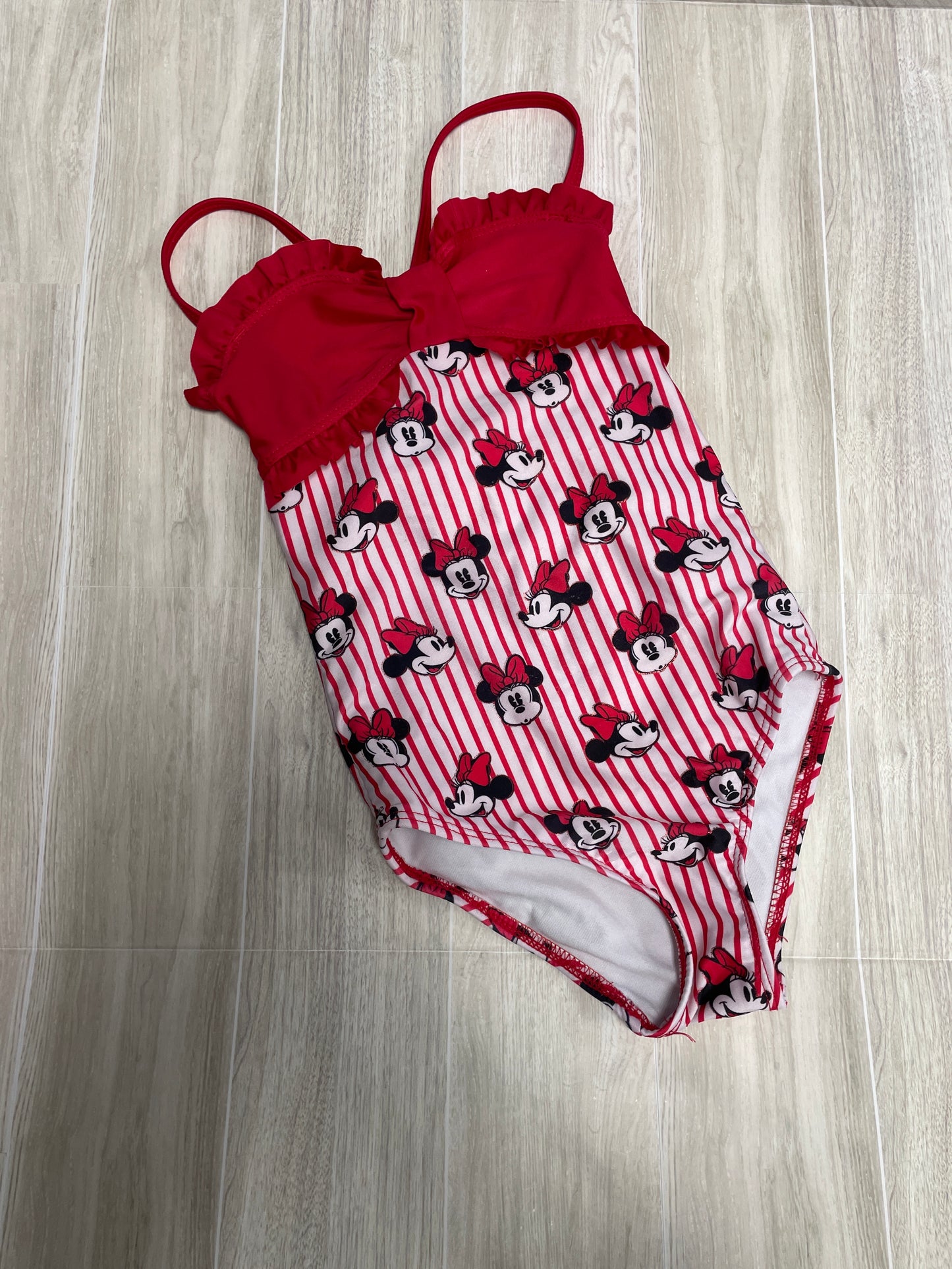 4T Minnie Striped One Piece Swimsuit