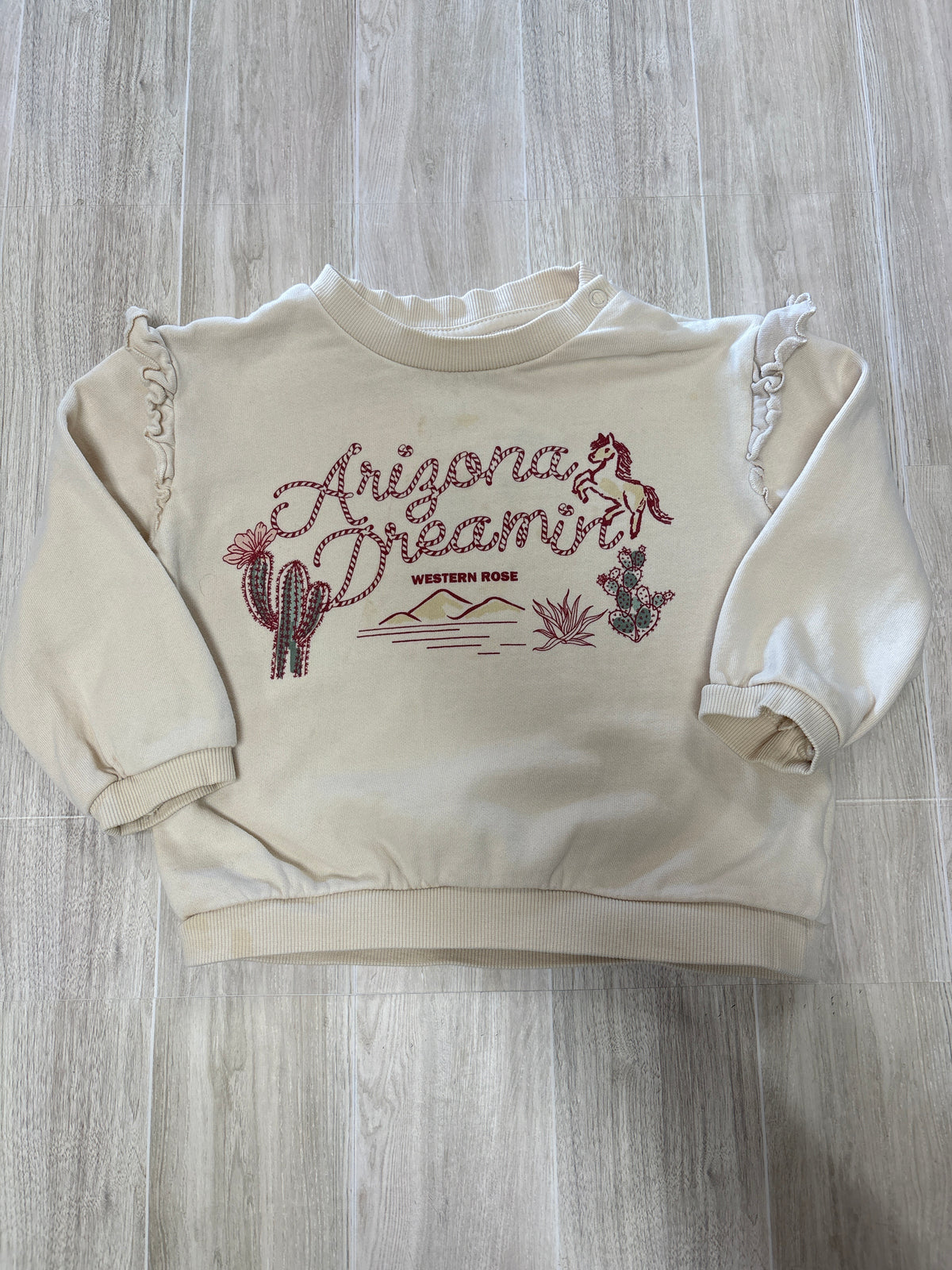 2T Cream Arizona Dreams Graphic Crewneck - Blemish