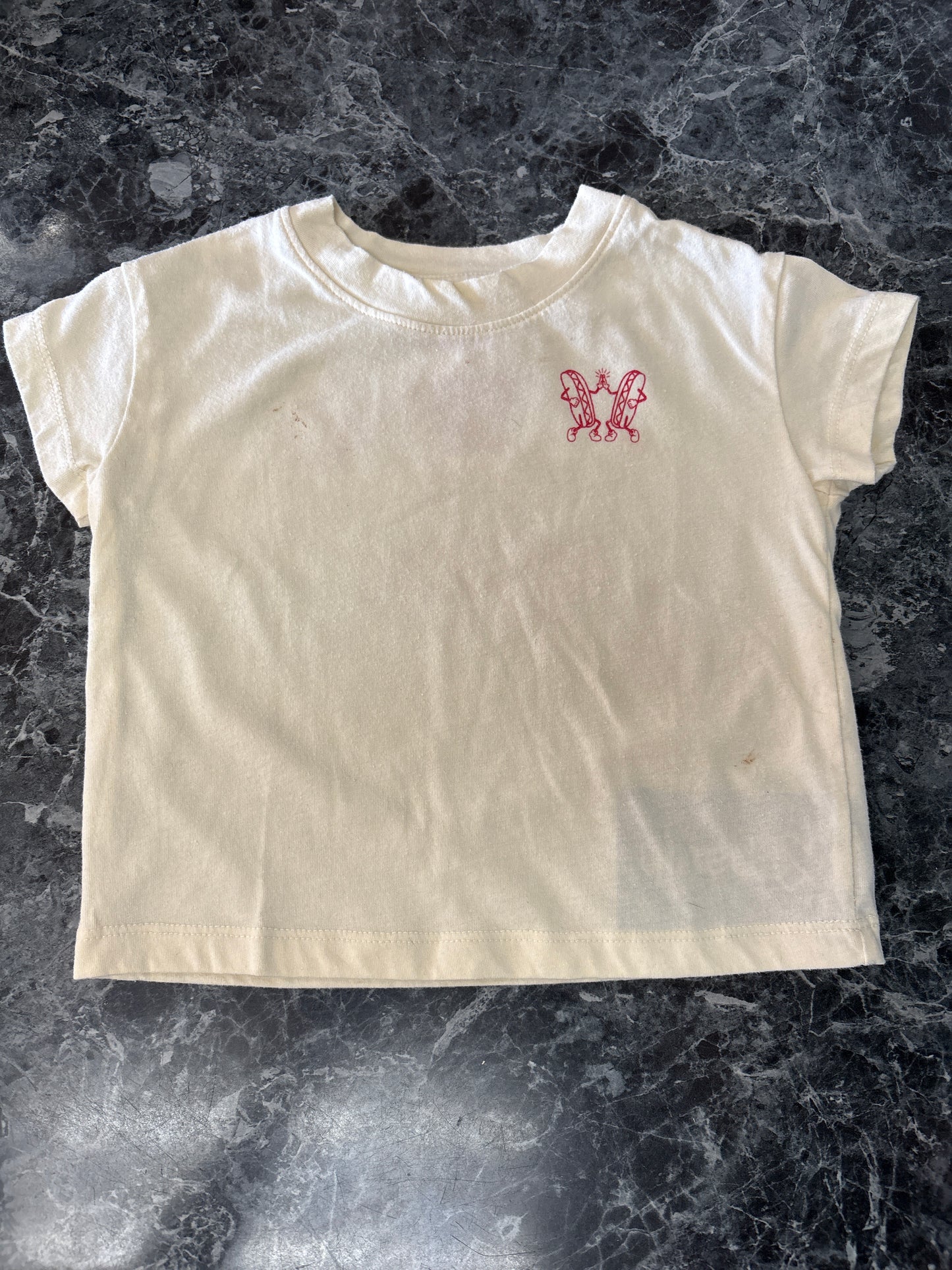 6-9m Suns Out Buns Out Cream Tee - Blemish