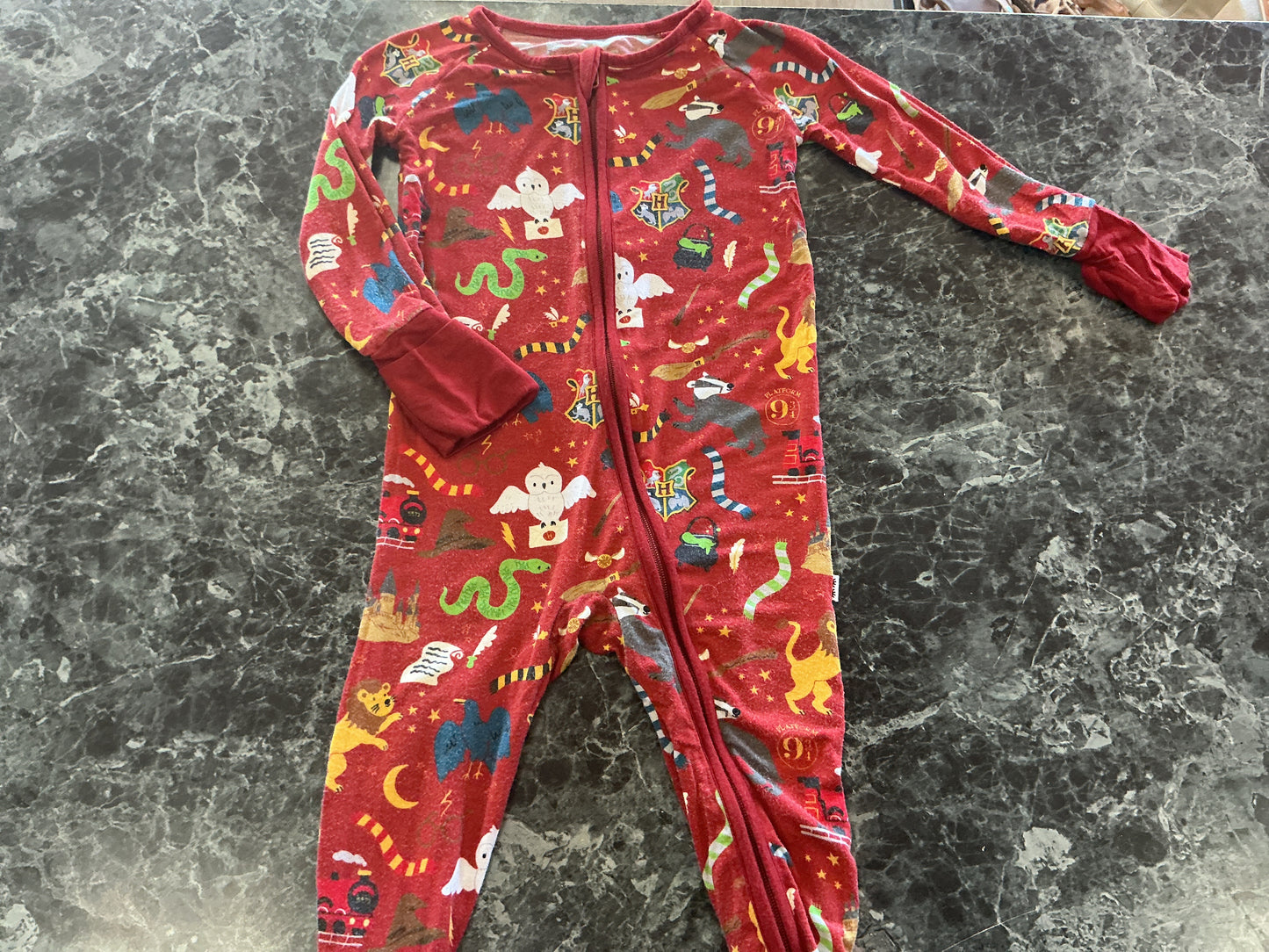 6-12m Harry Potter Little Sleepies Pajama Romper
