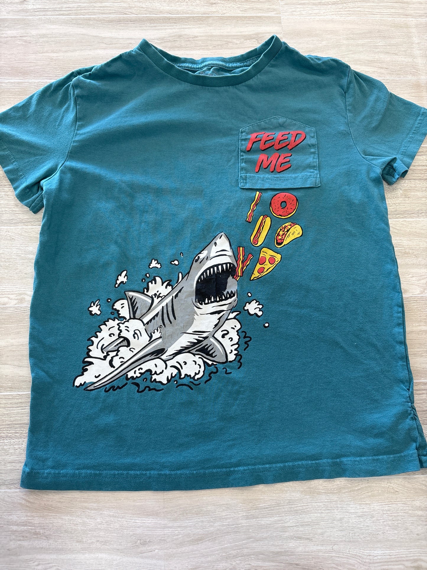 8/10 Bixby Pizza Shark Blue Graphic
