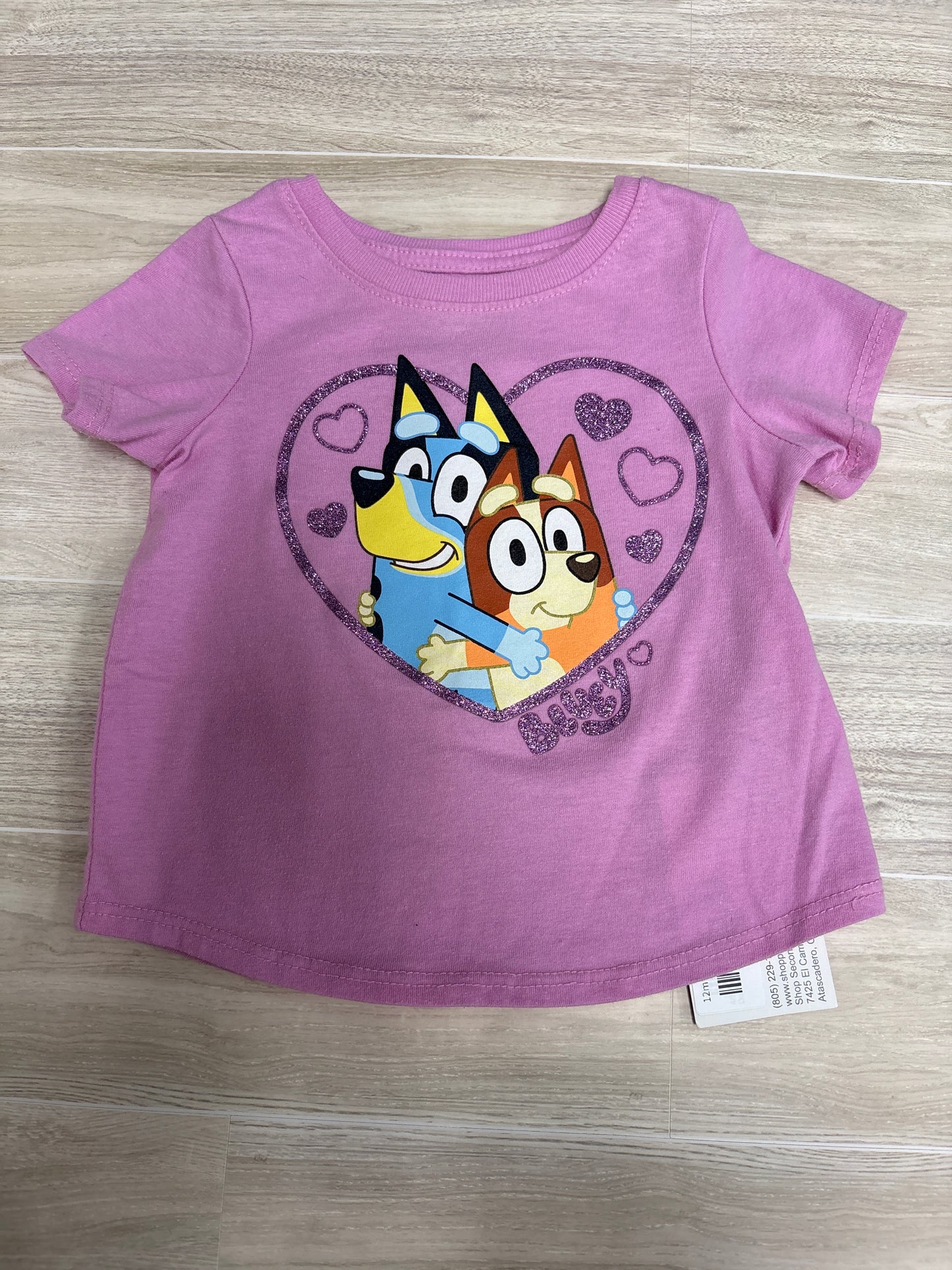 12m Pink Bluey Graphic Tee