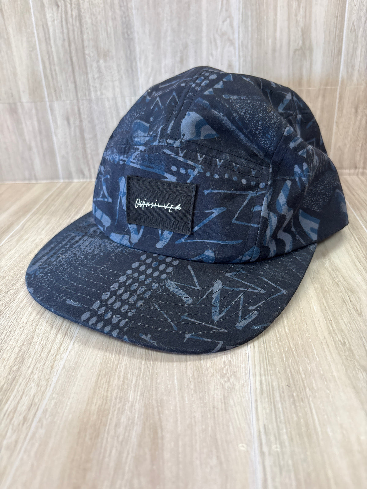 One Size Quicksilver Navy Printed Hat