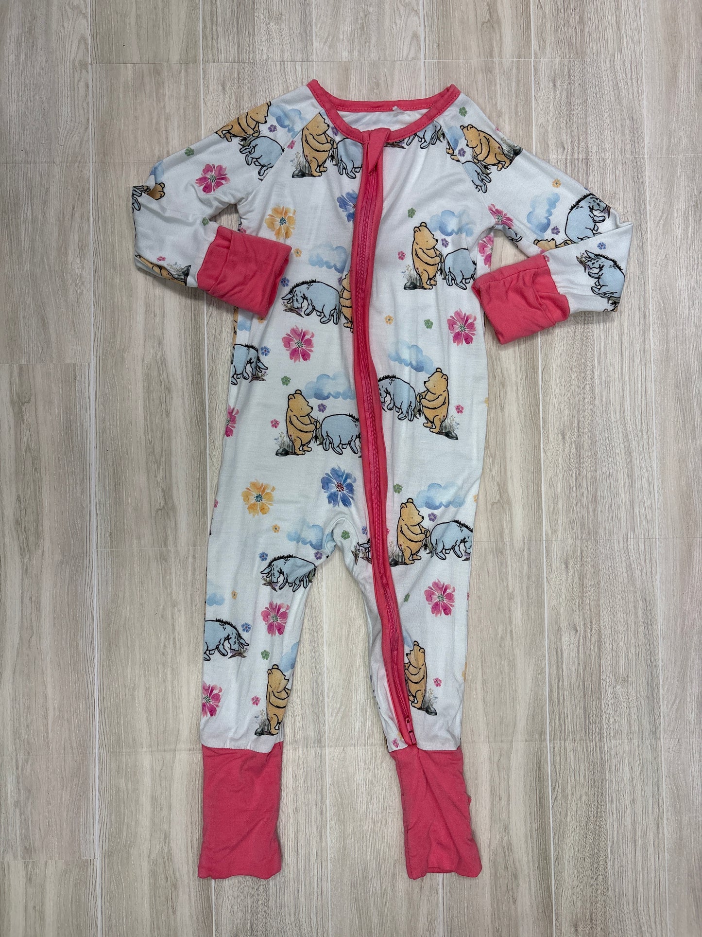 12-18m WTP White/Pink Pajama Romper