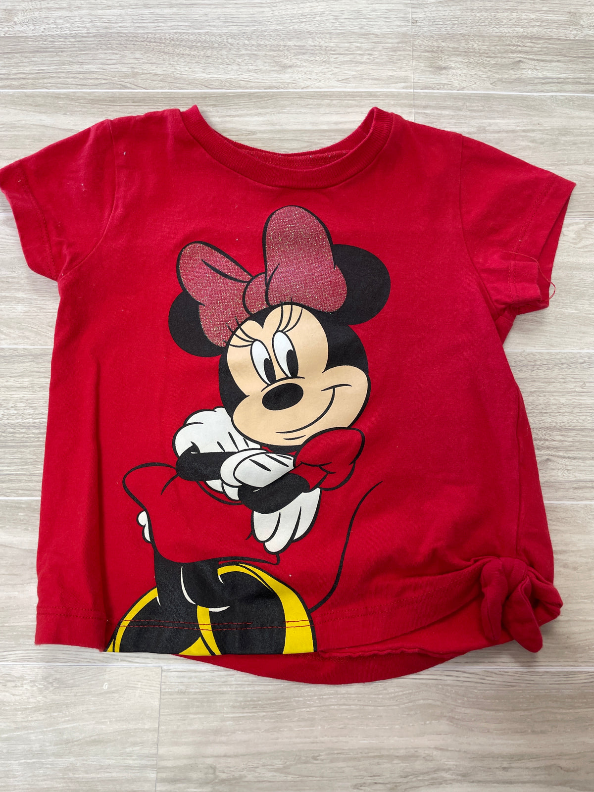 3T Red Minnie Mouse Graphic Tee