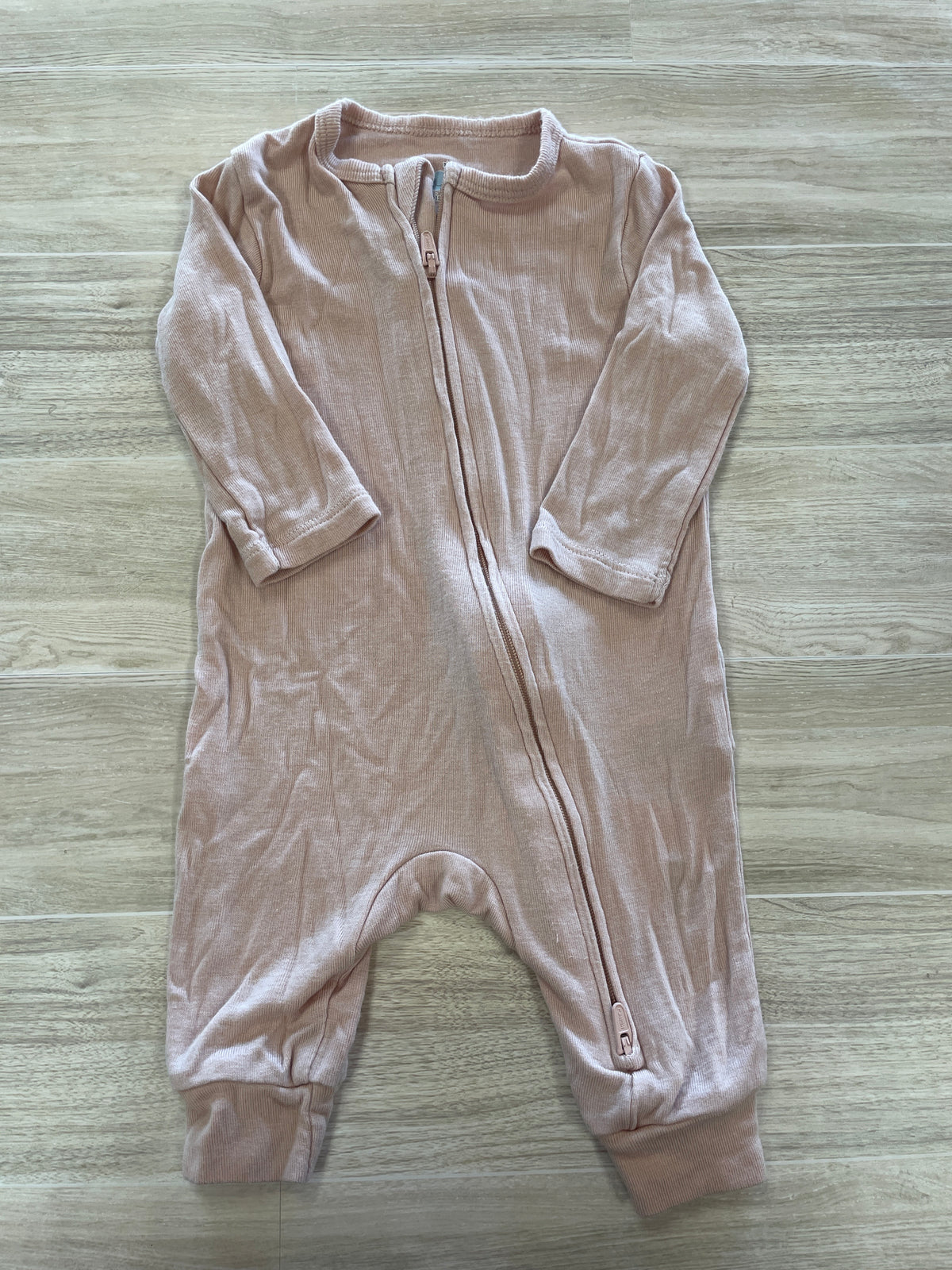 0-3m Light Blush Footless Pajama