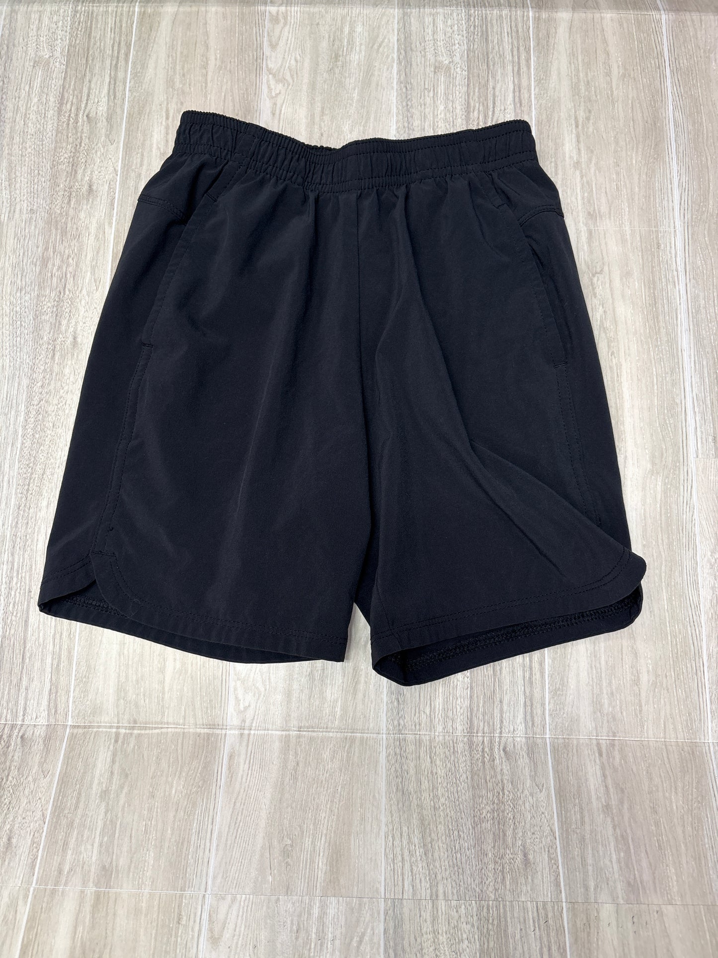 4/5 Active Black Athletic Short