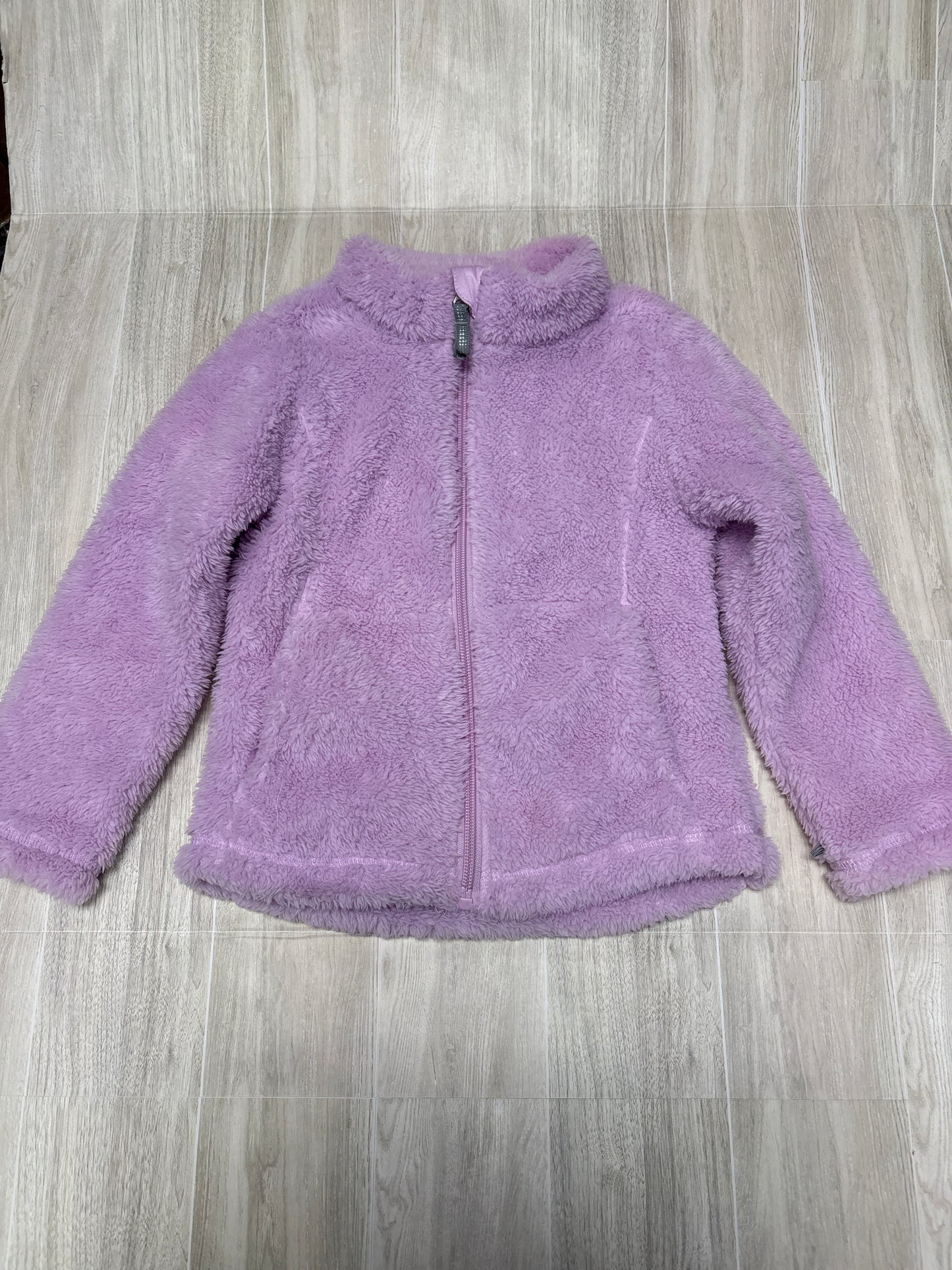 4T Fuzzy Lavender Zip Up Jacket