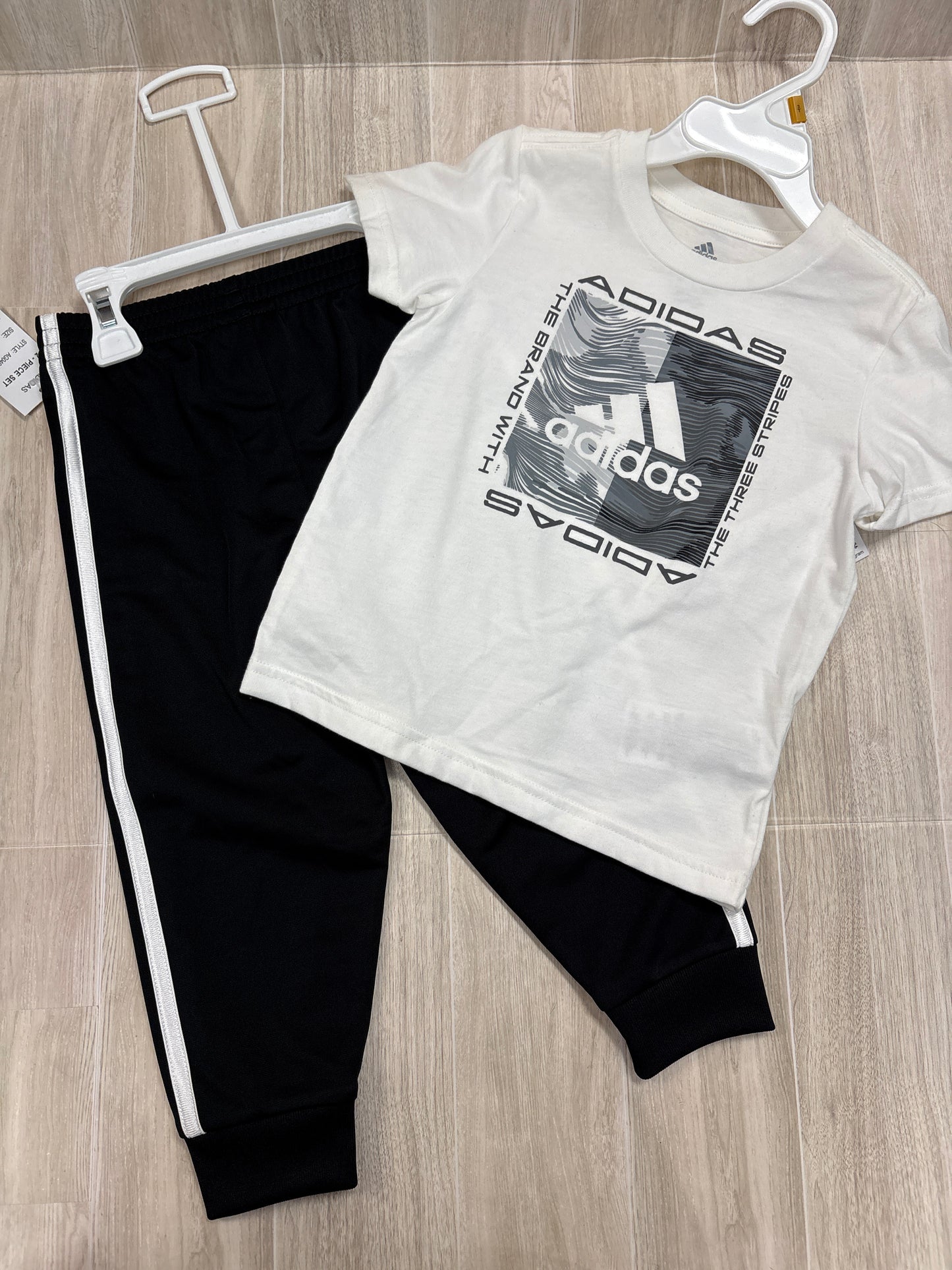 NWT 3T Adidas Tee + Jogger Set