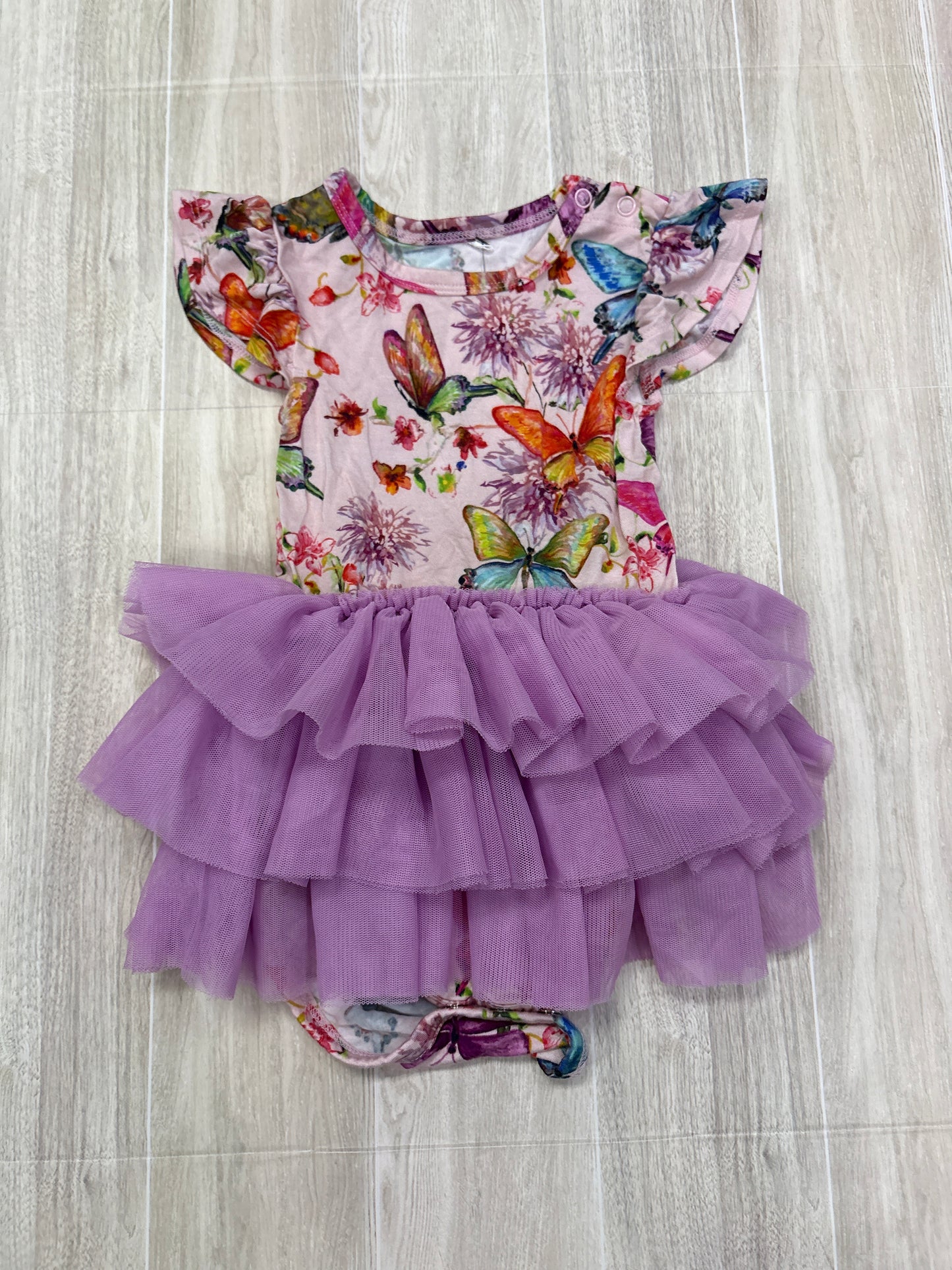 18-24m Posh Peanut Purple Ruffled Twirl Dress