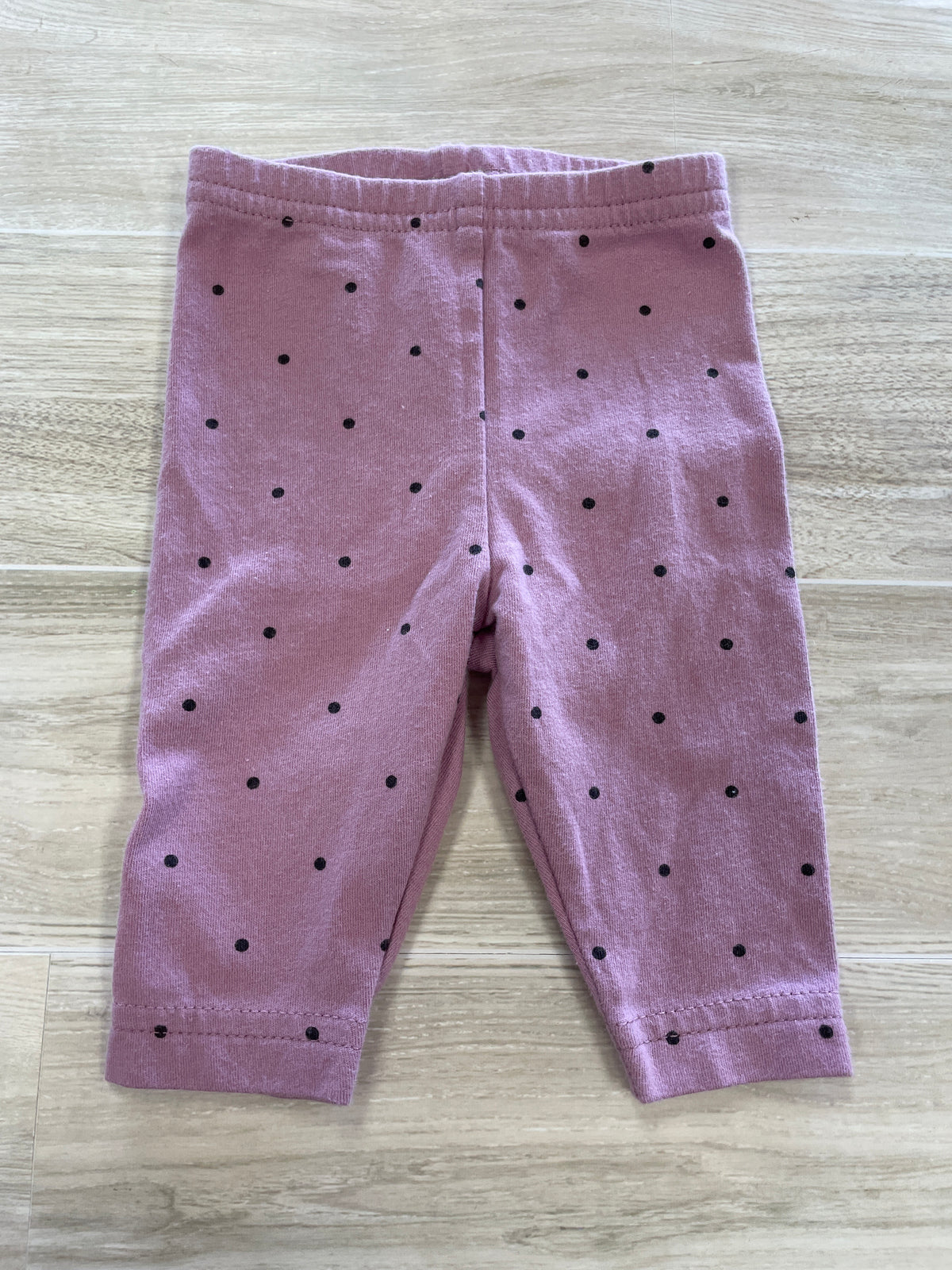 Newborn Mauve Polka Dot Legging