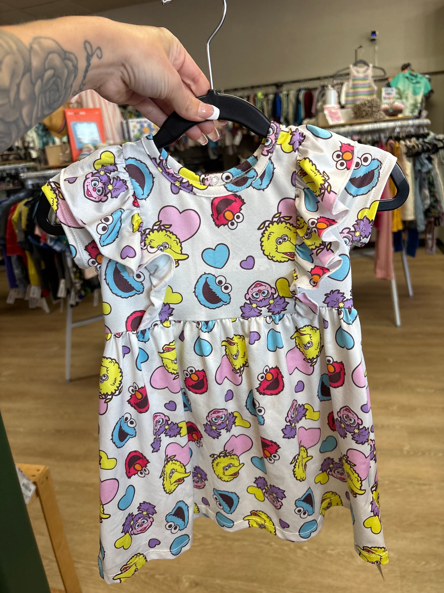 24m Sesame Street Printed Dress