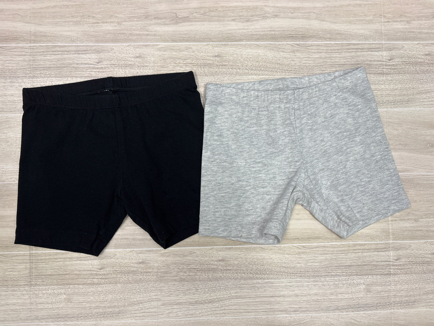 4T Biker Short 2 Pack Black/Grey