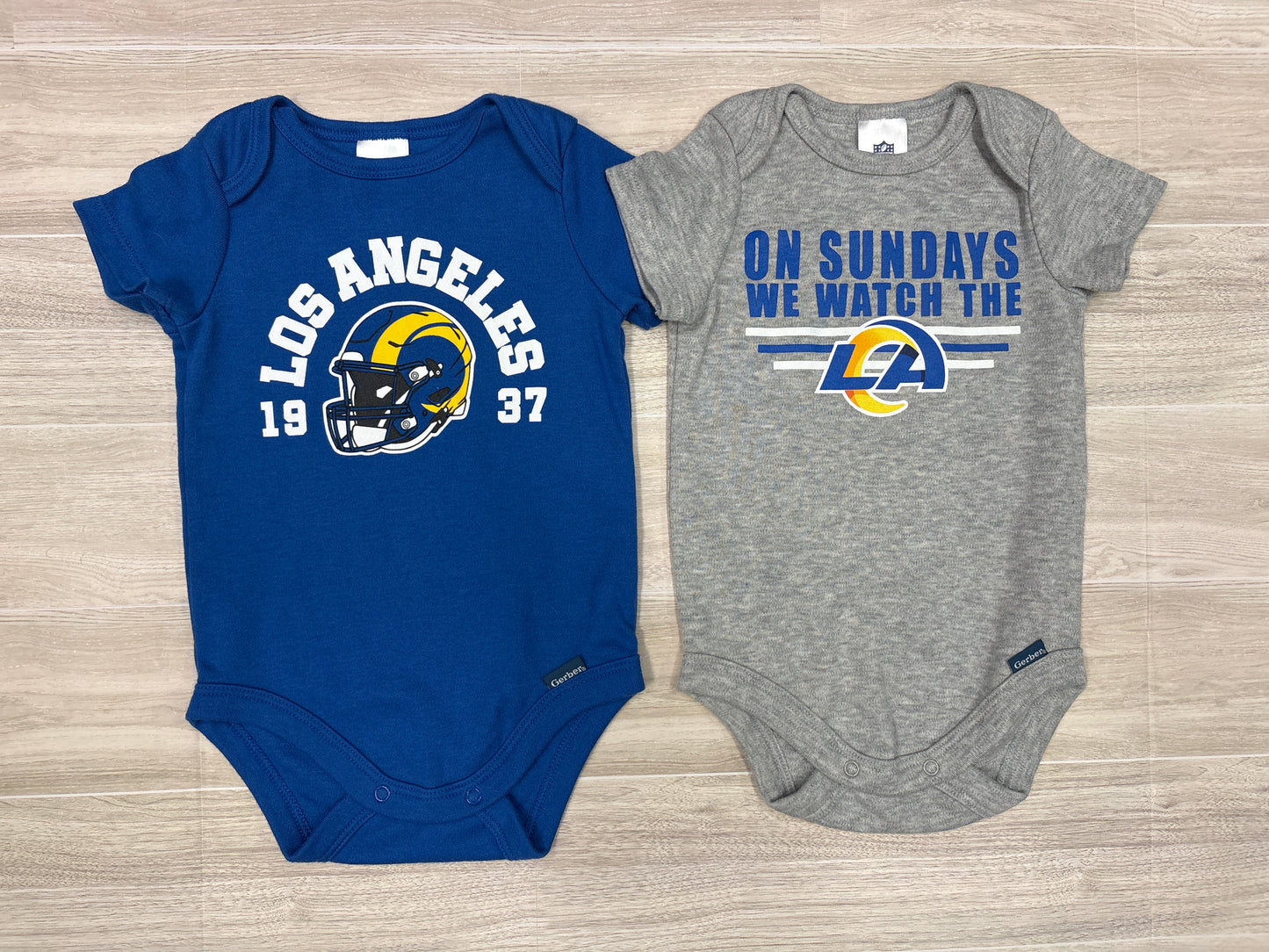 3-6m LA Rams Onesie 2 Pack