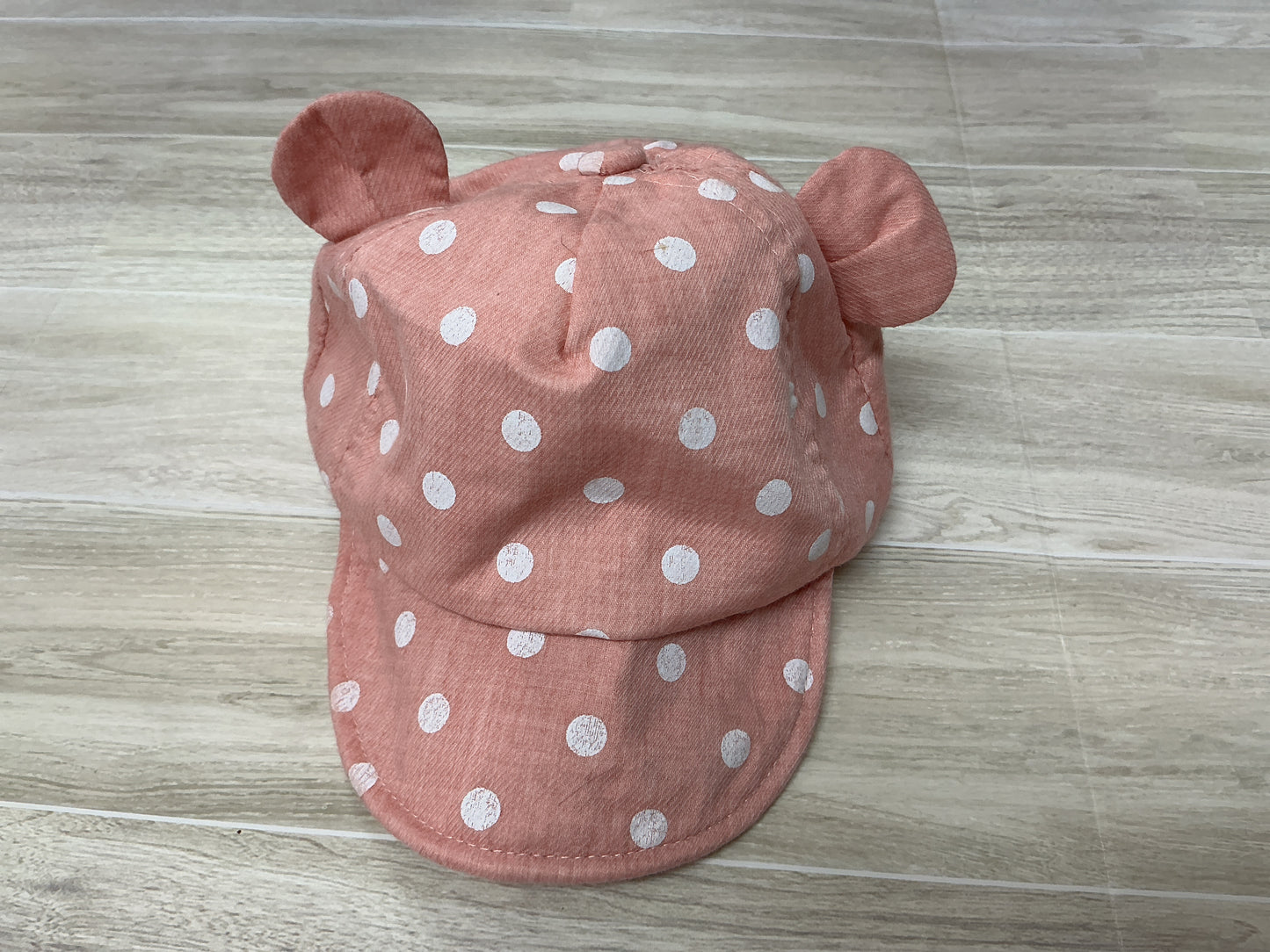 Infant Pink Polka Dot Hat