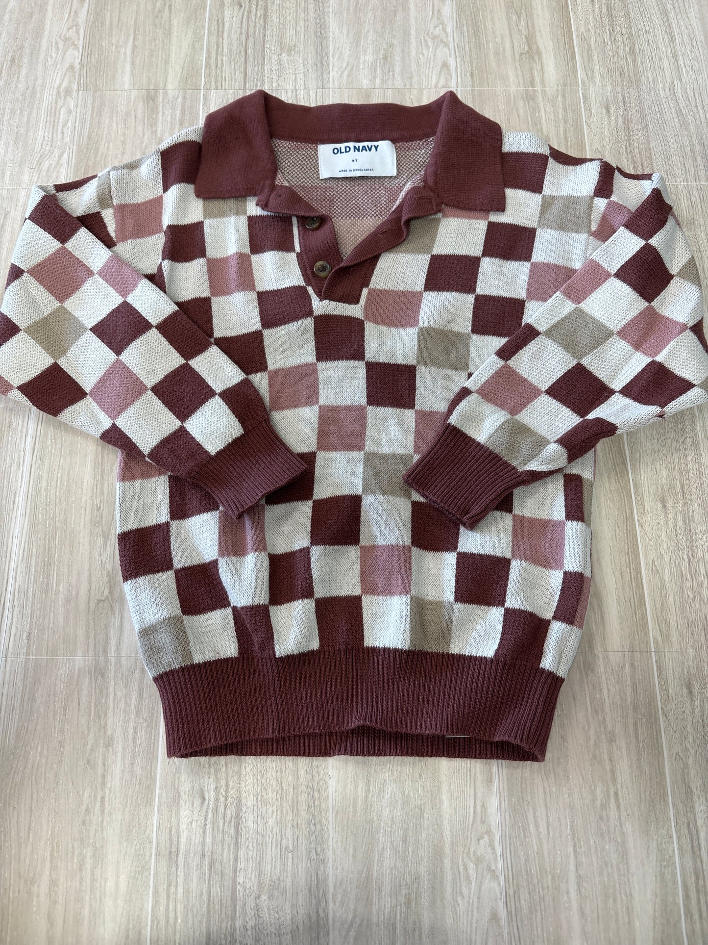 4T Multi Checkered Long Sleeve - Blemish