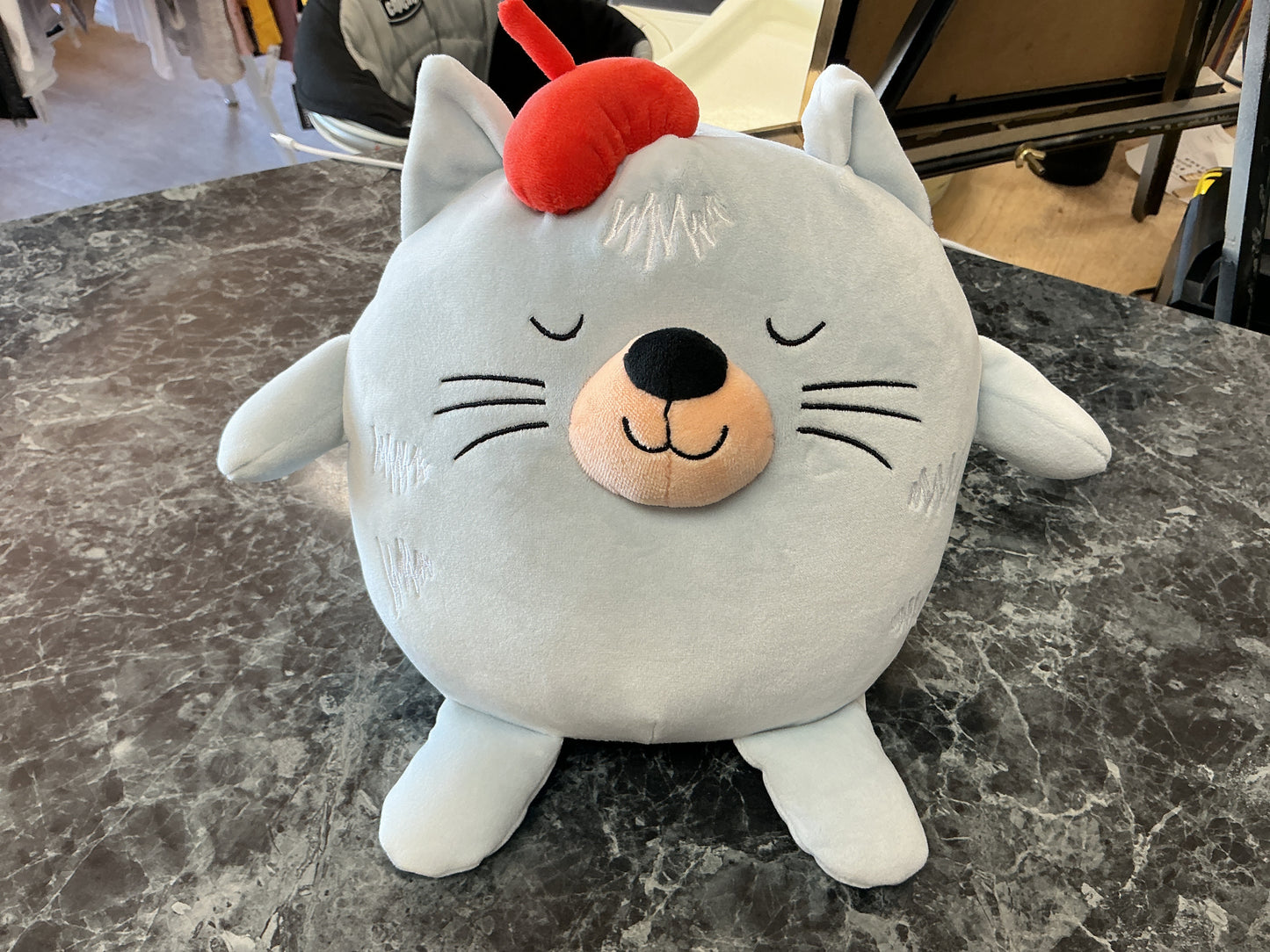 Blue Cat Weighted Plush