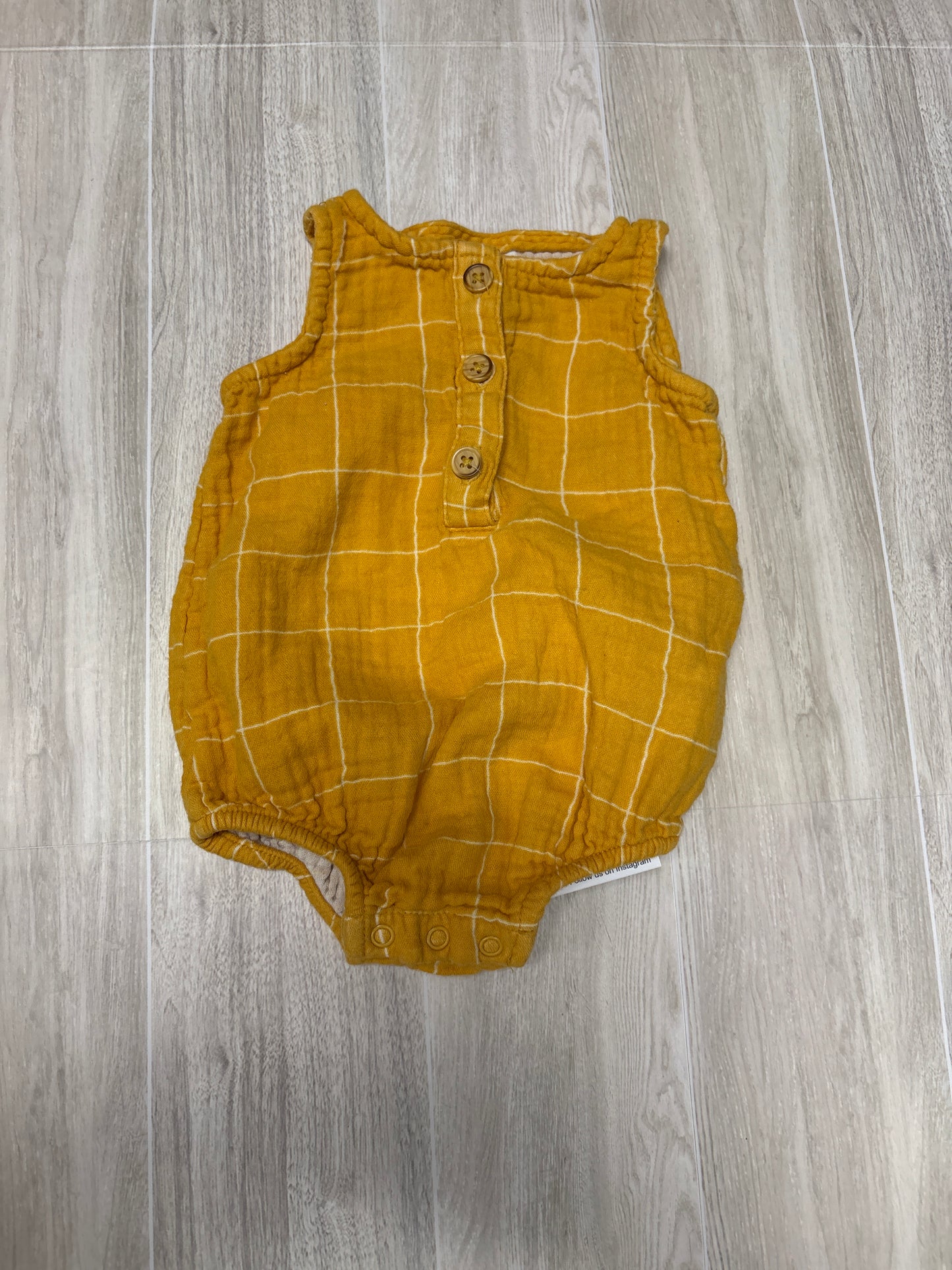 0-3m Mustard Tank Onesie