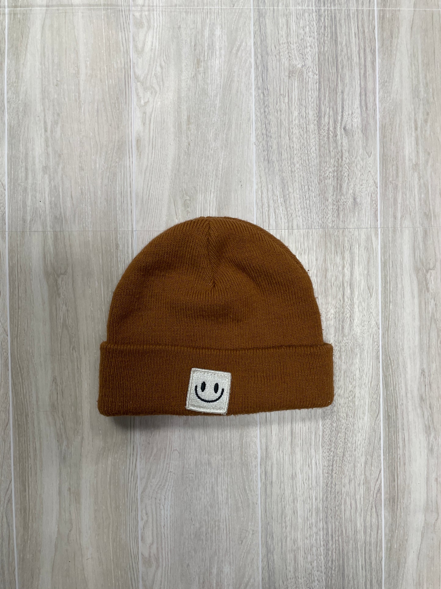 Rust Toddler Smiley Beanie