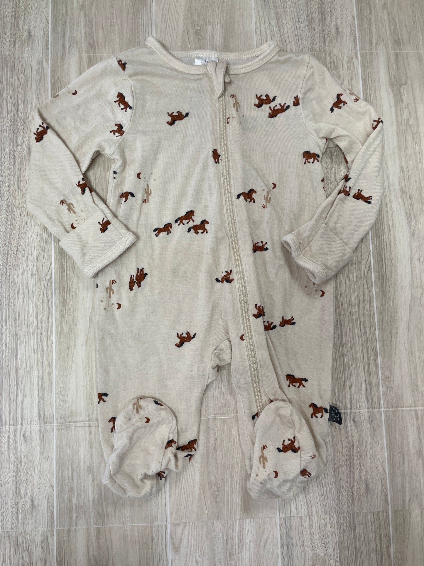 Newborn Horses + Cactus Pajama