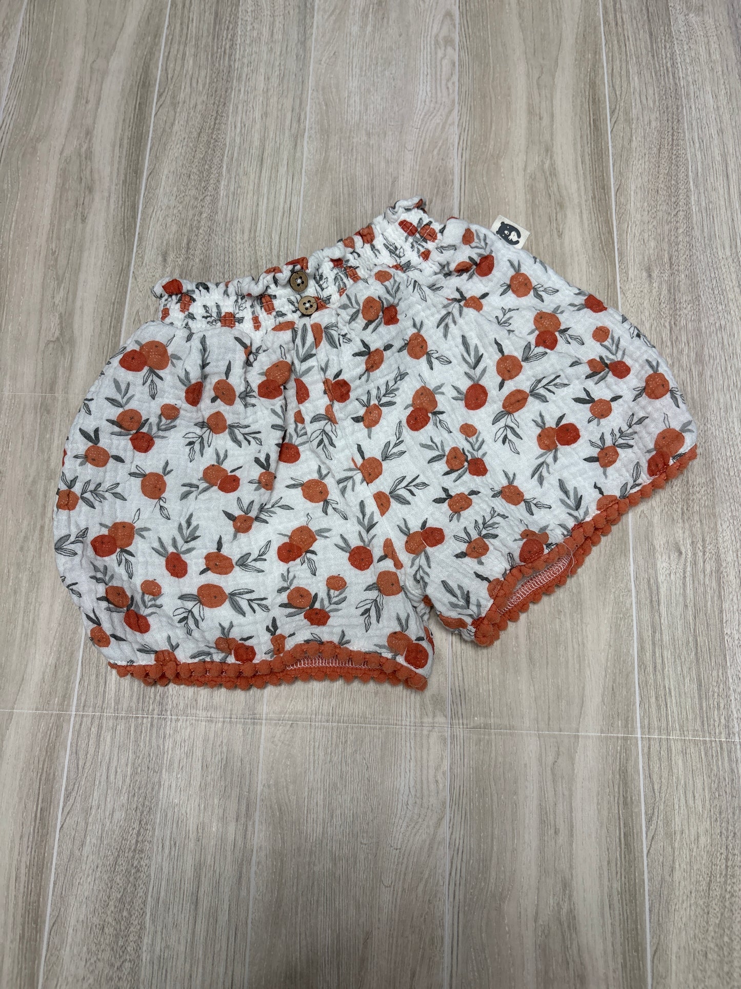 9-12m Rabbit + Bear Gauze Citrus Shorts